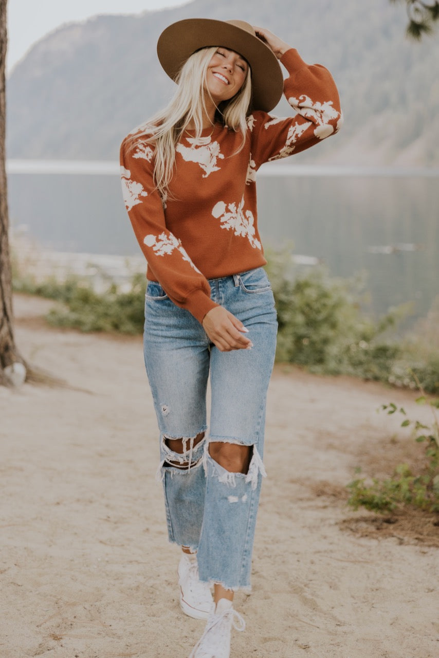 The Sally Floral Sweater