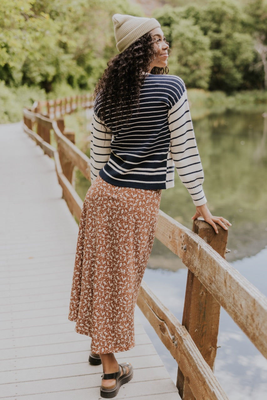 First In Line Striped Sweater
