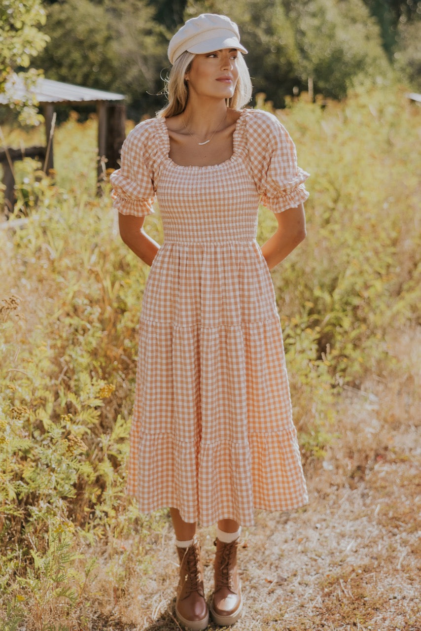Sweet Heart Gingham Dress