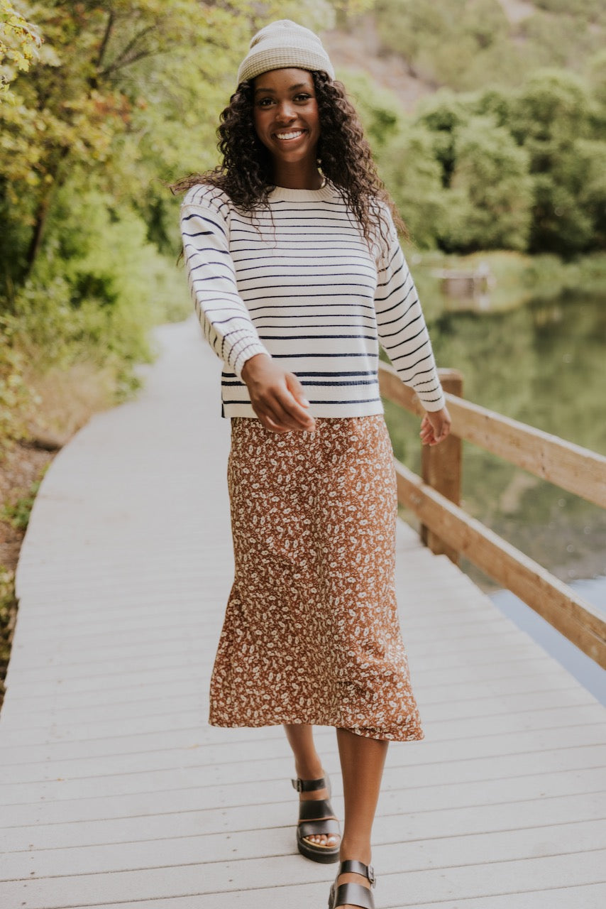 First In Line Striped Sweater