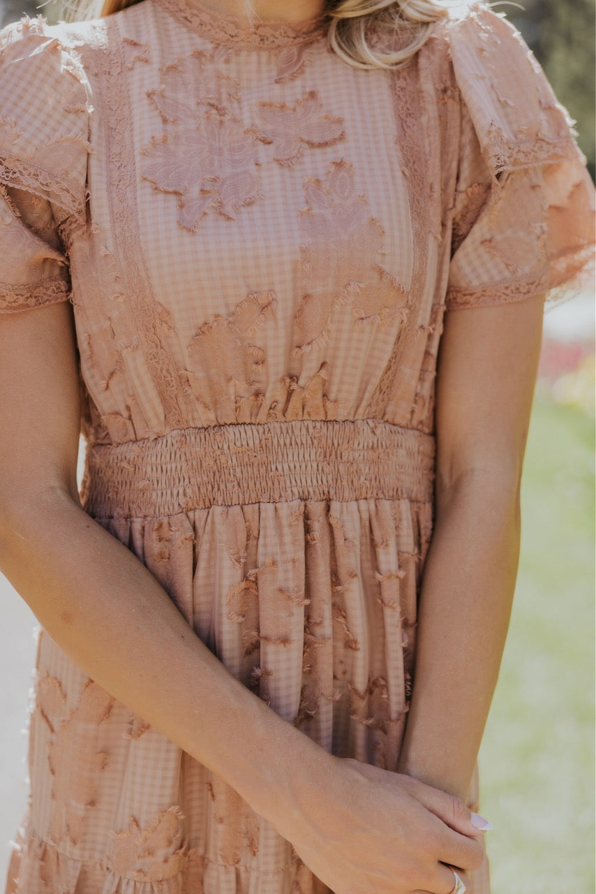 The Margaret Textured Floral Dress