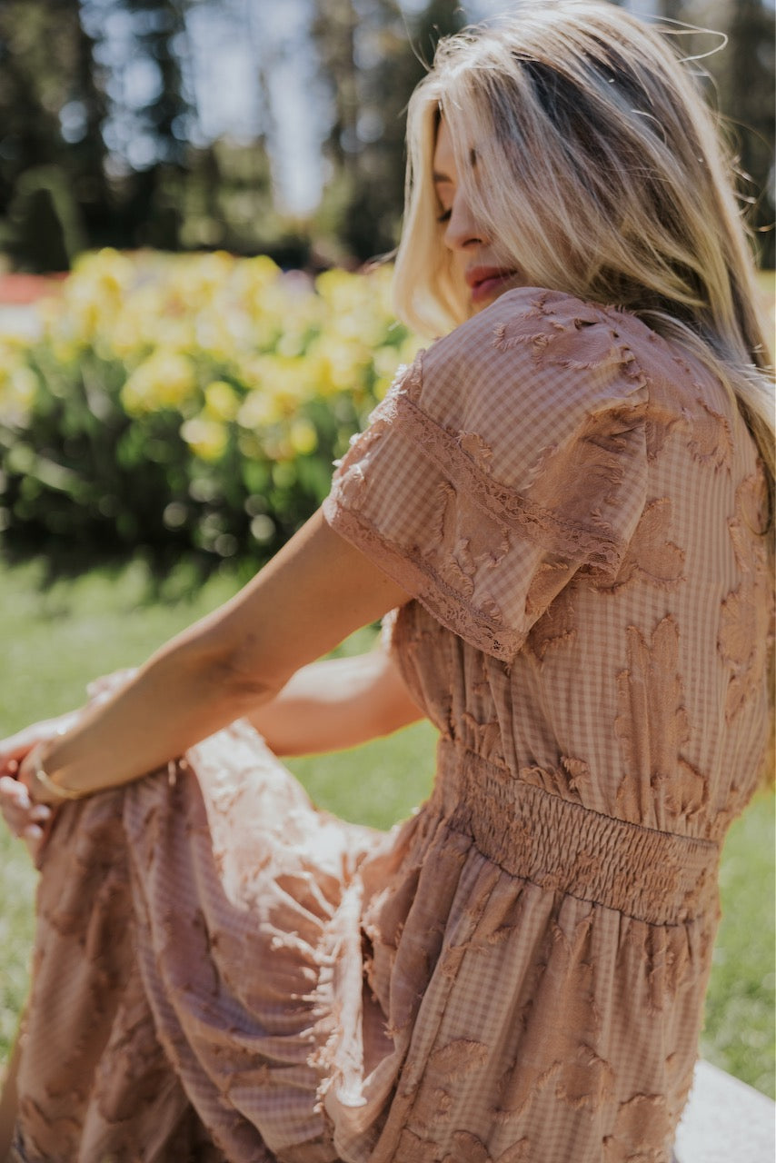 The Margaret Textured Floral Dress
