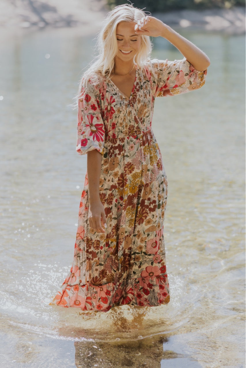 The Vicki Floral Midi Dress