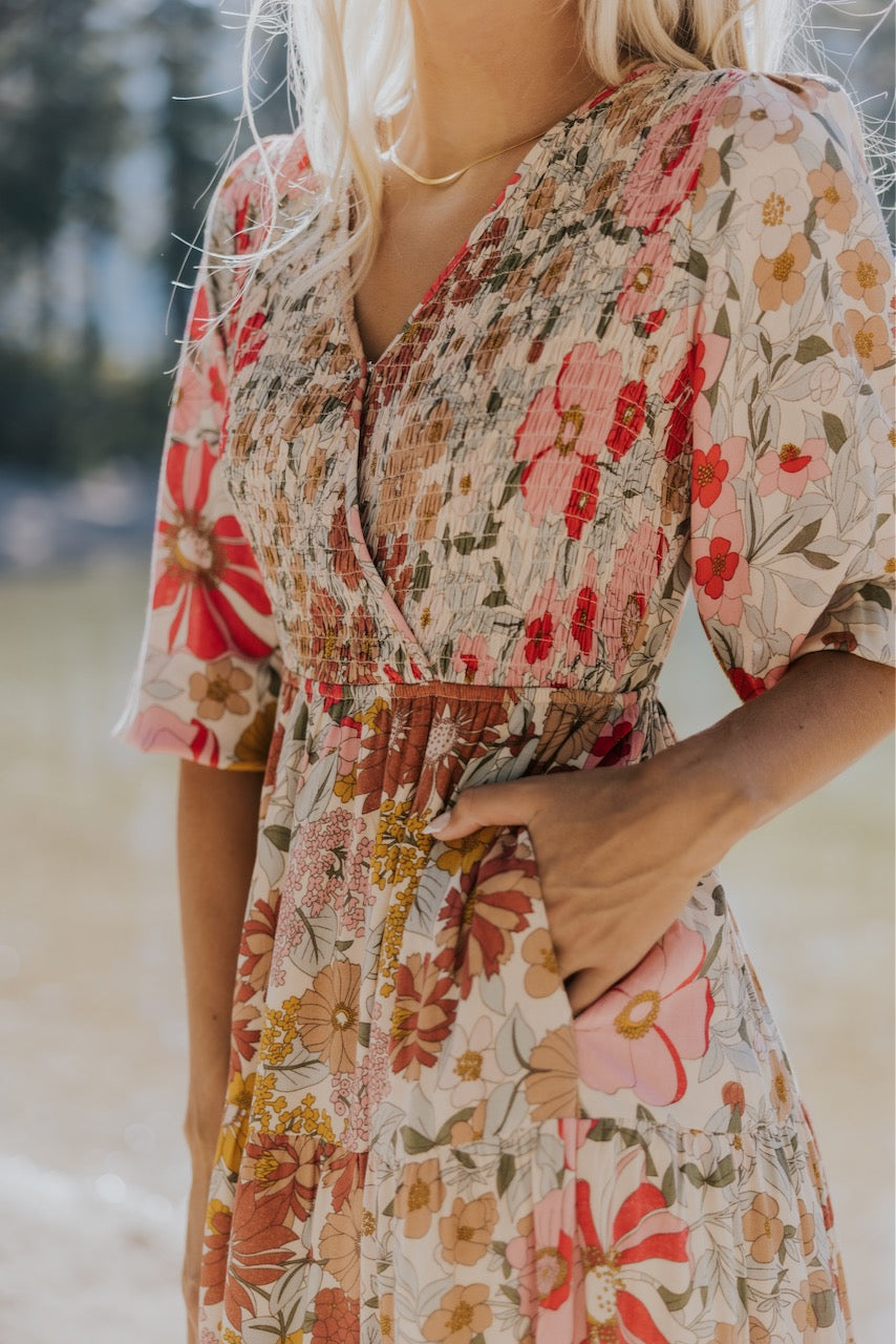 The Vicki Floral Midi Dress