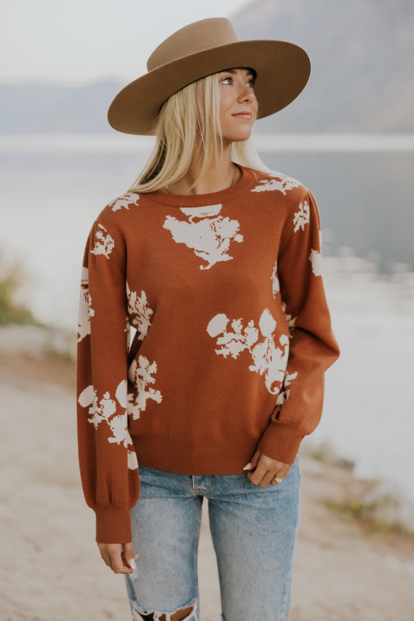 The Sally Floral Sweater