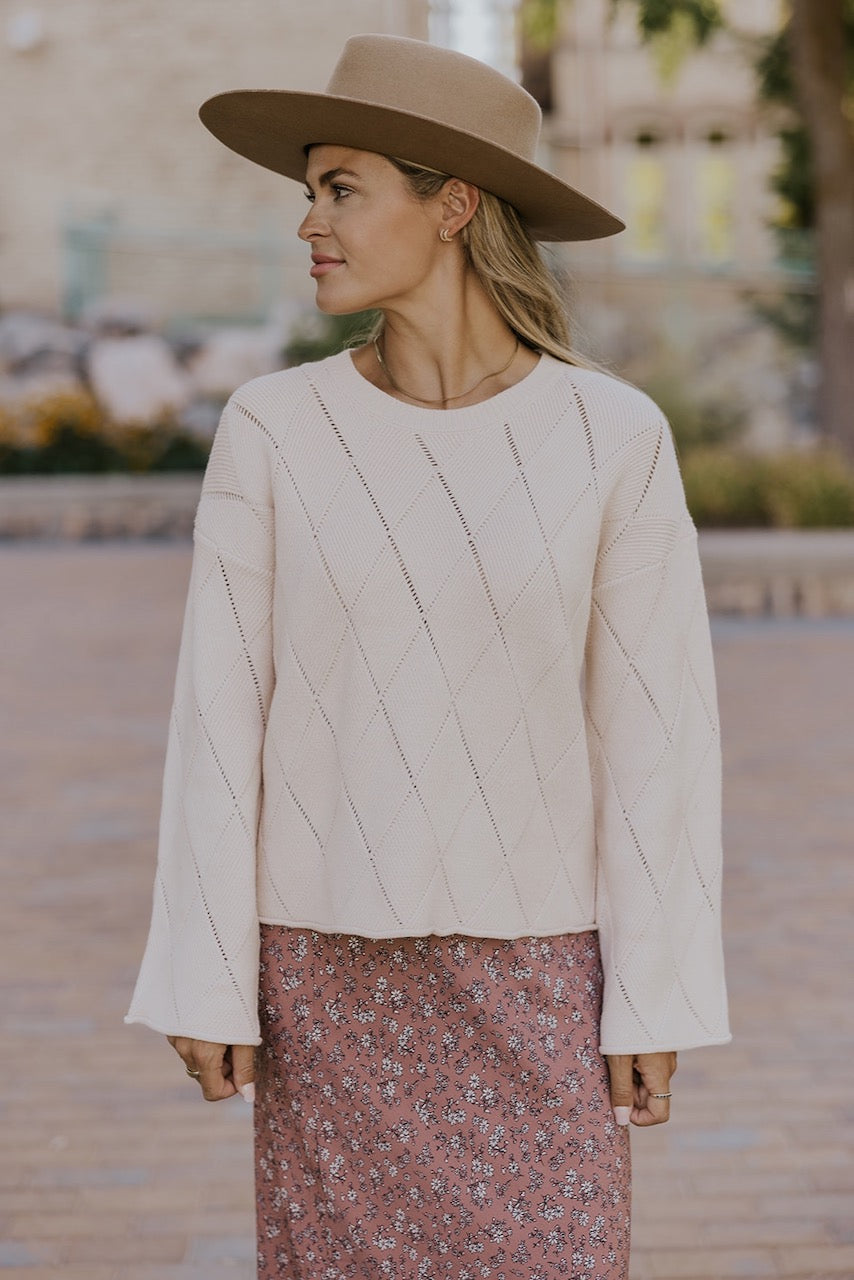 Living In A Dream Bell Sleeve Sweater