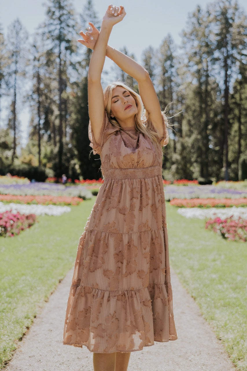 The Margaret Textured Floral Dress