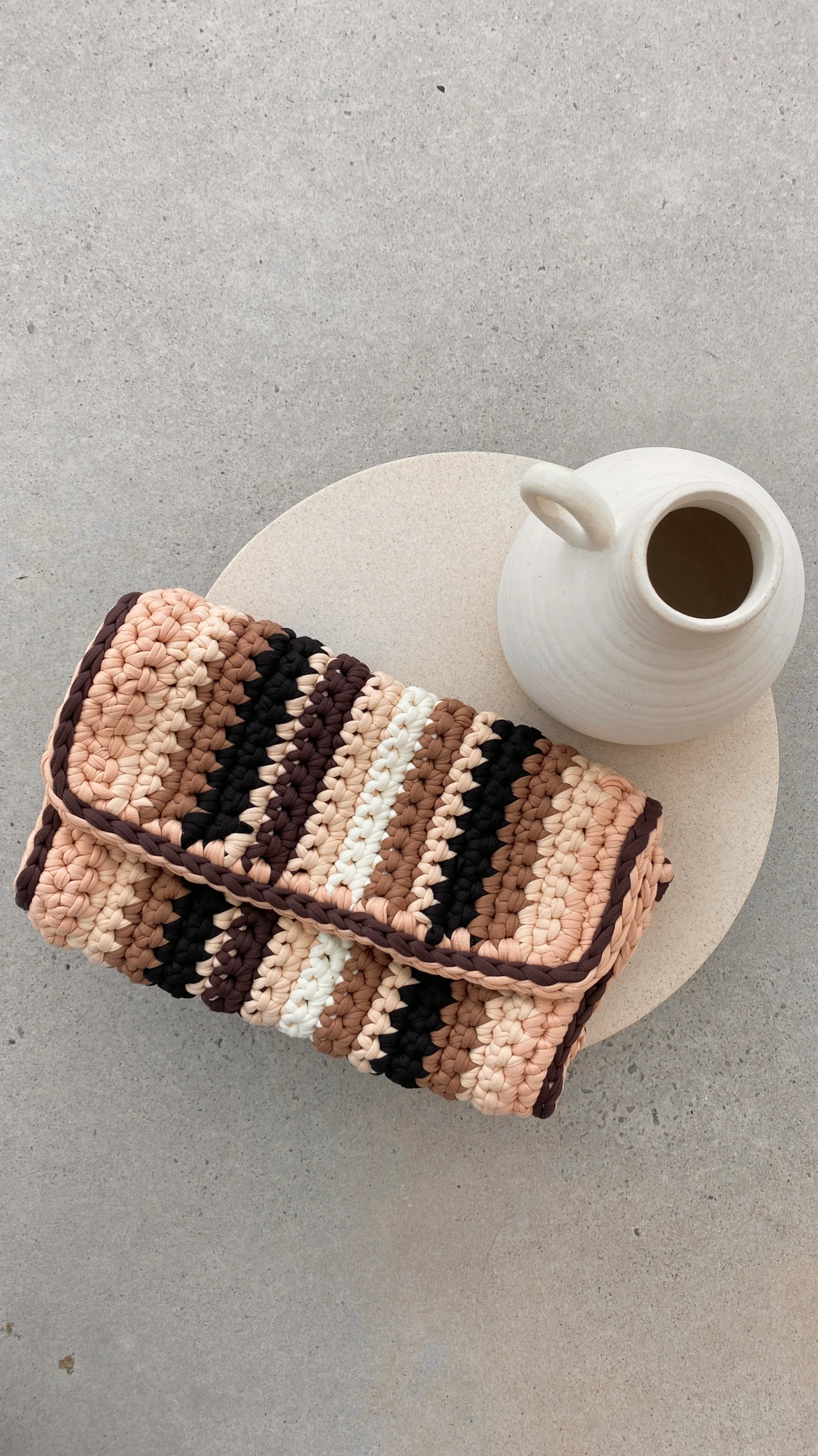 Katarina Fabric Plaited Clutch Bag - Multi