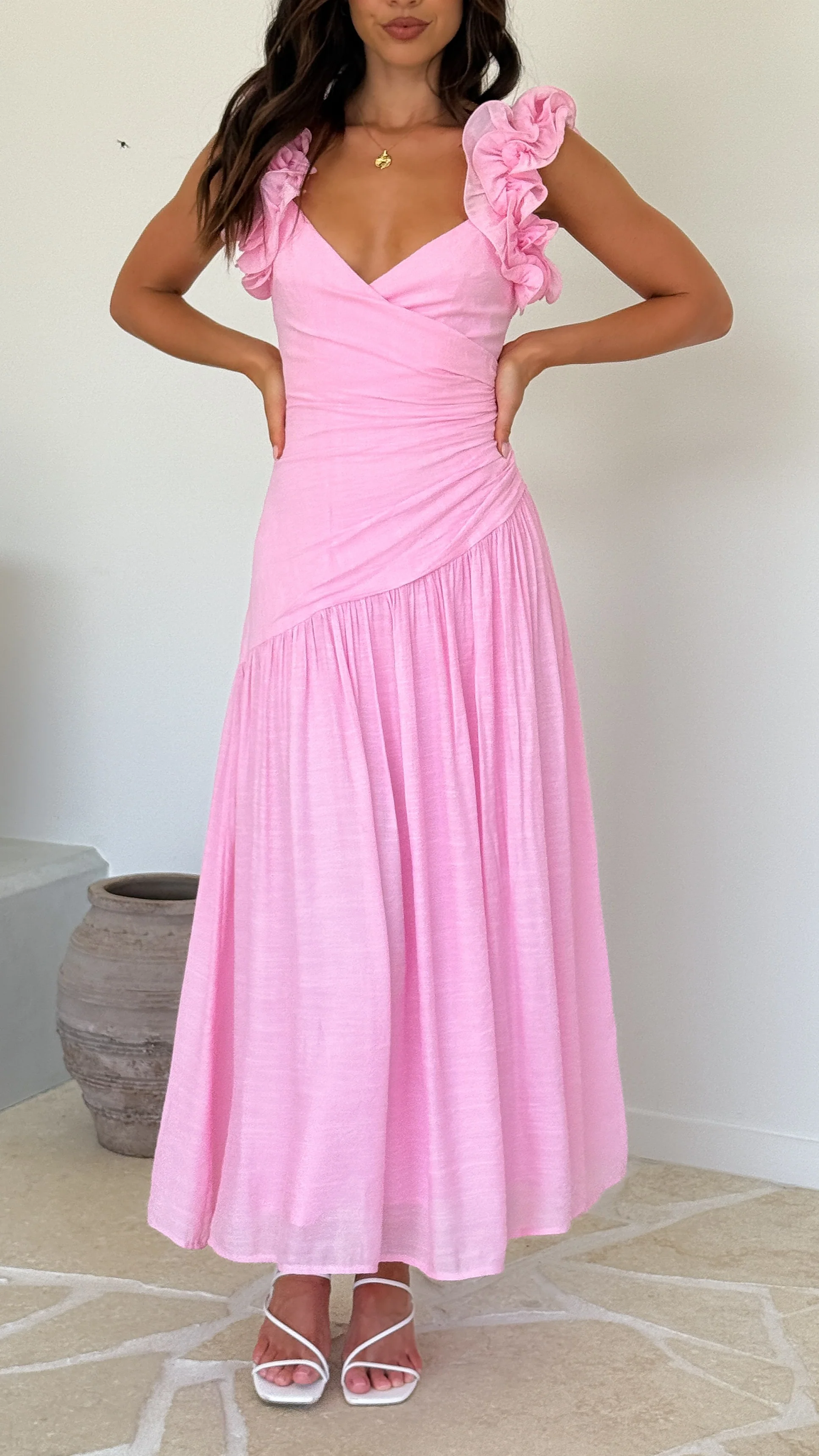 Alma Maxi Dress - Pink