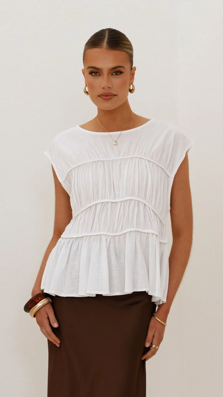 Evelyn Top - White