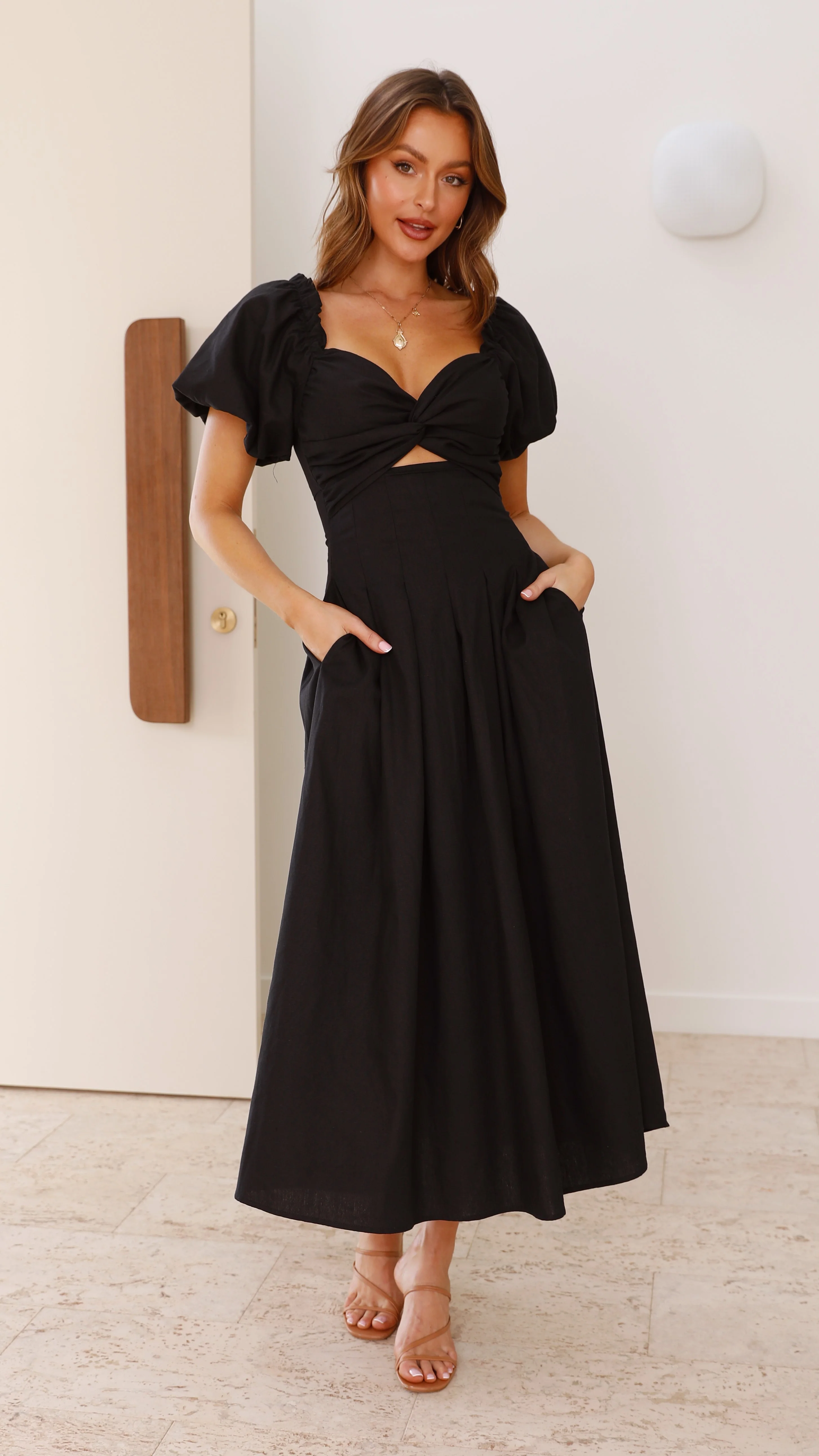 Christina Maxi Dress - Black