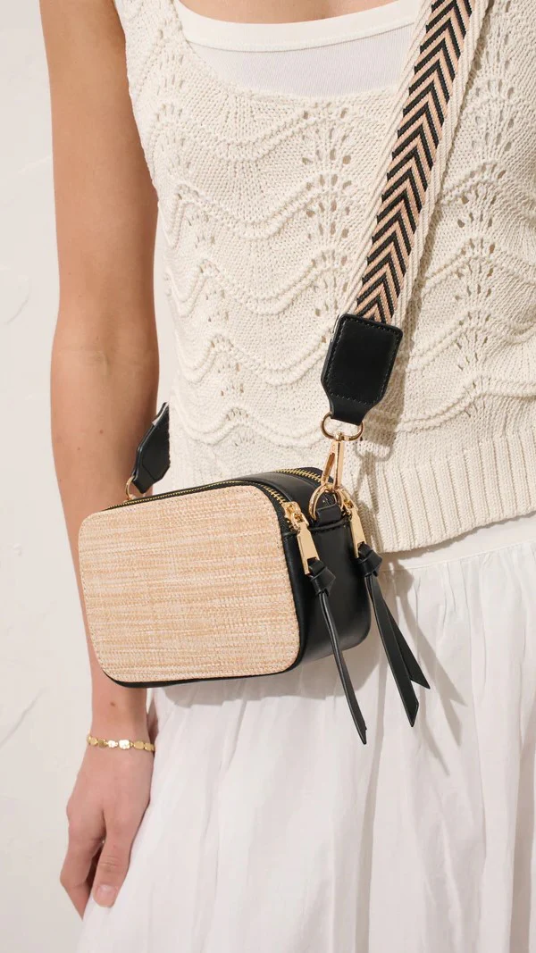 Callie Bag - Black / Natural