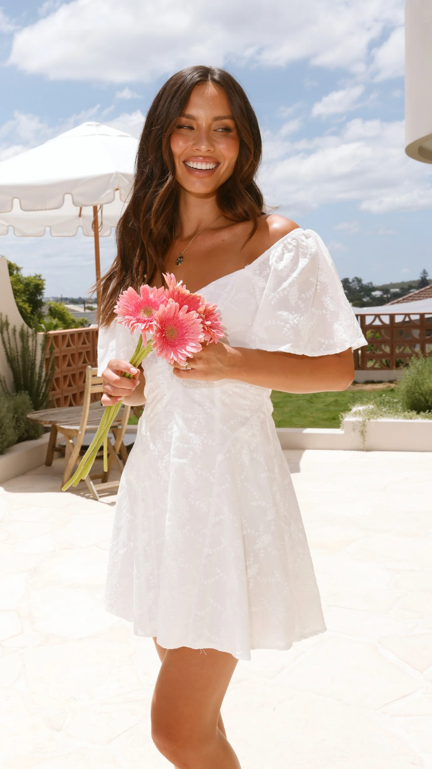 Leighton Mini Dress - White