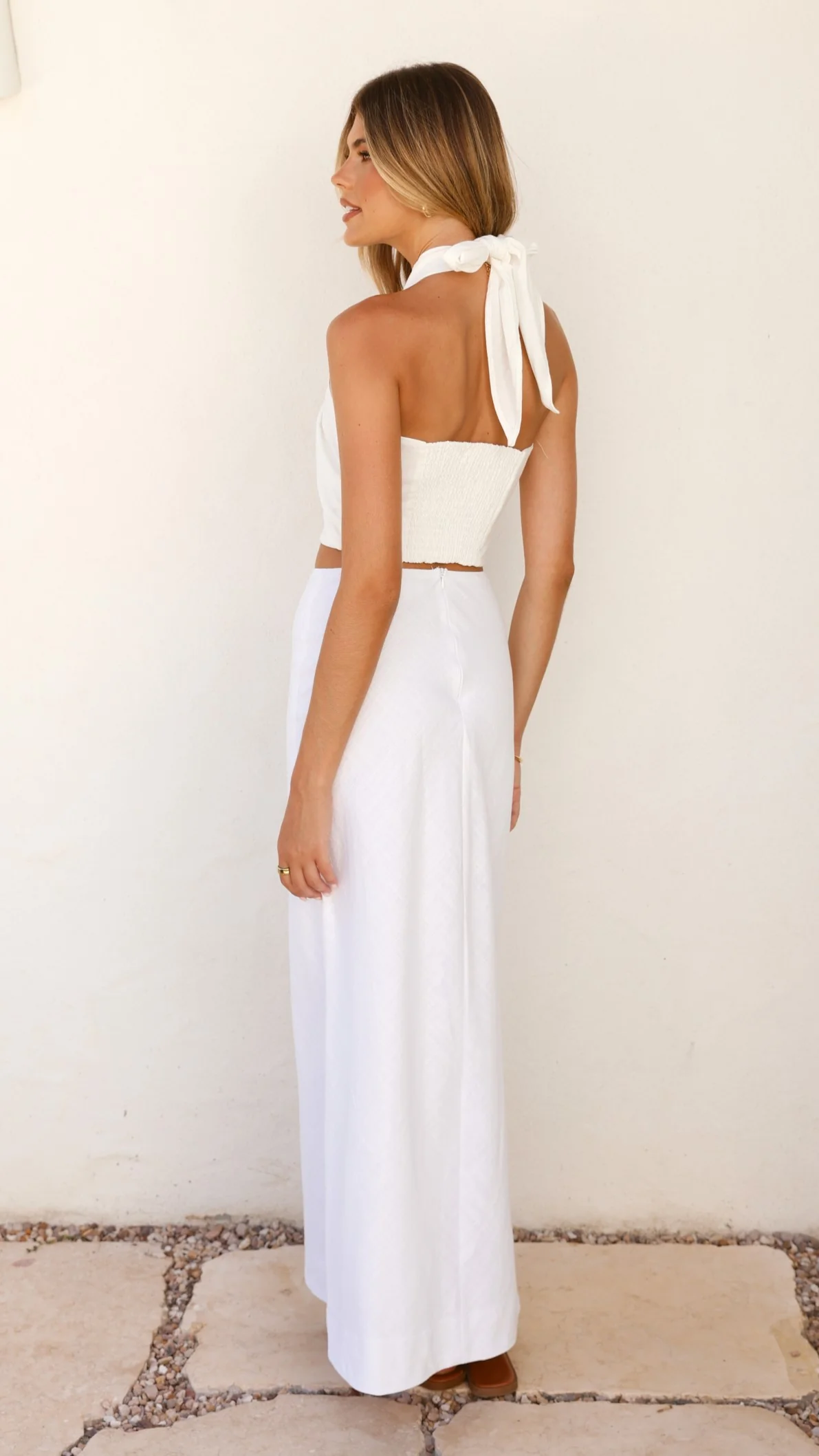 Jayme Midi Skirt - White