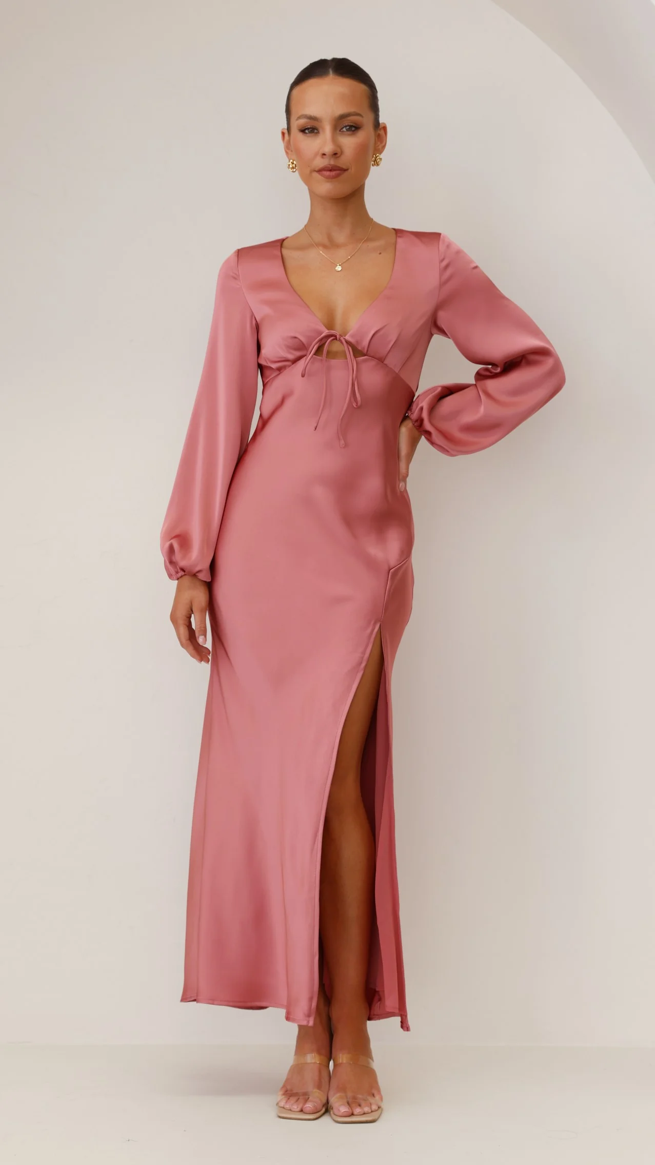 Brigitte Maxi Dress - Baked Rose