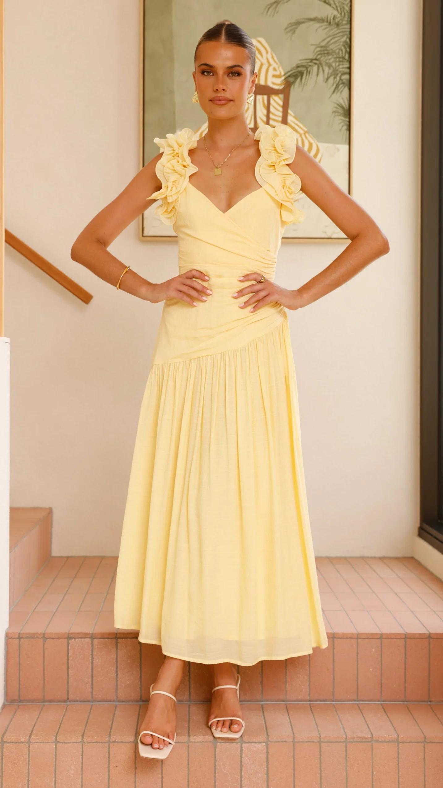 Alma Maxi Dress - Yellow