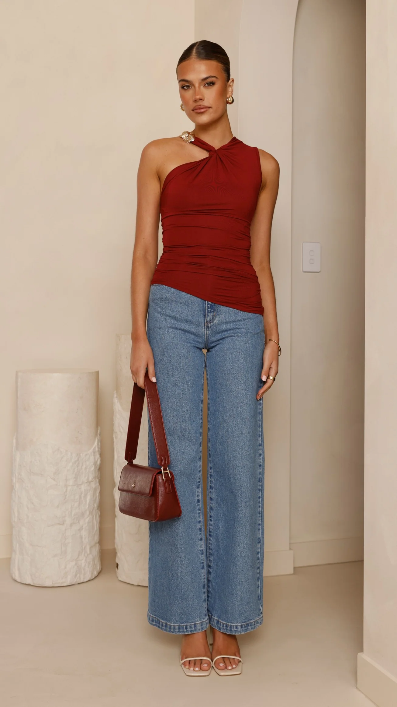 Emerson Top - Burgundy