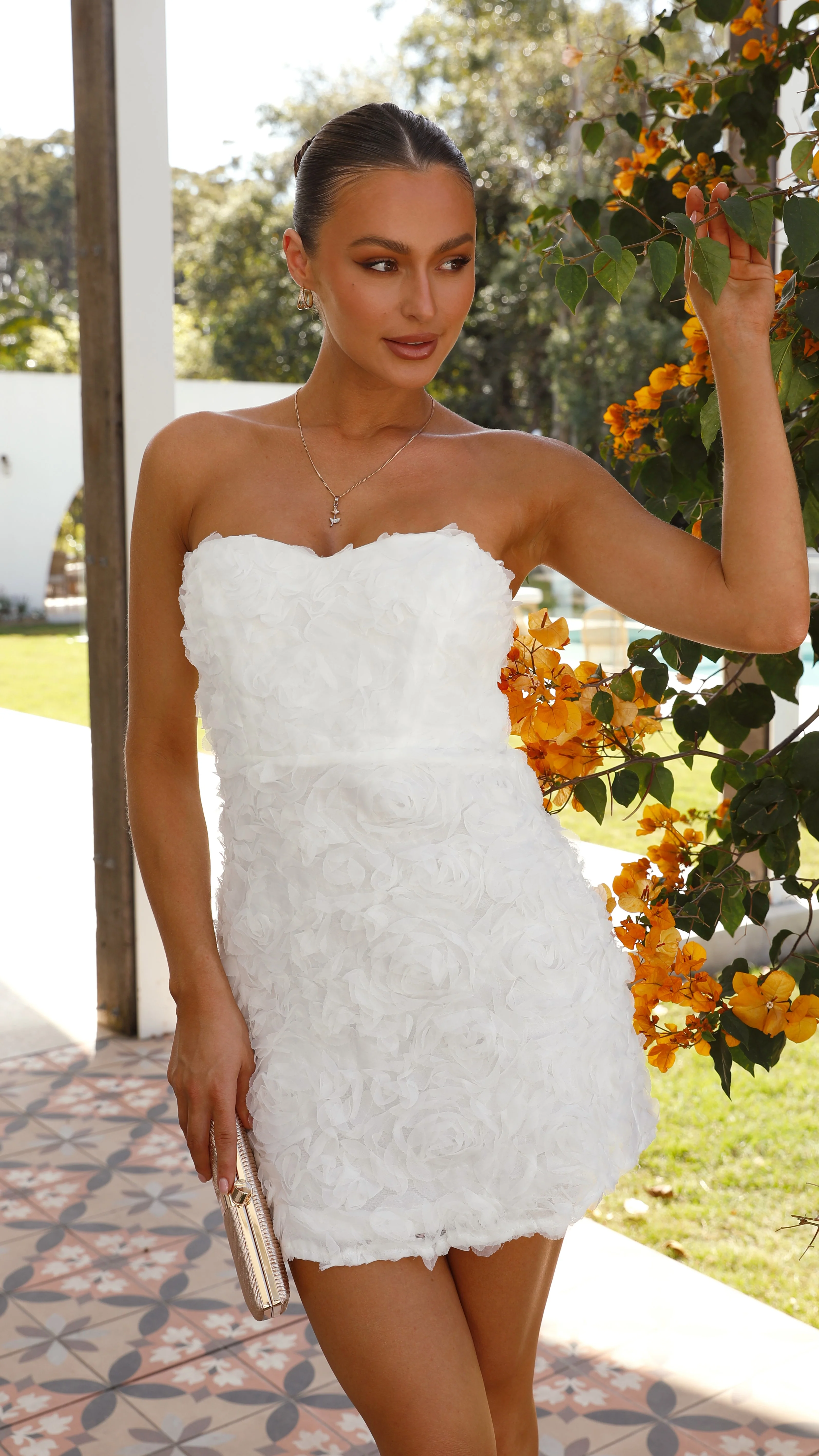 Julia Mini Dress - White