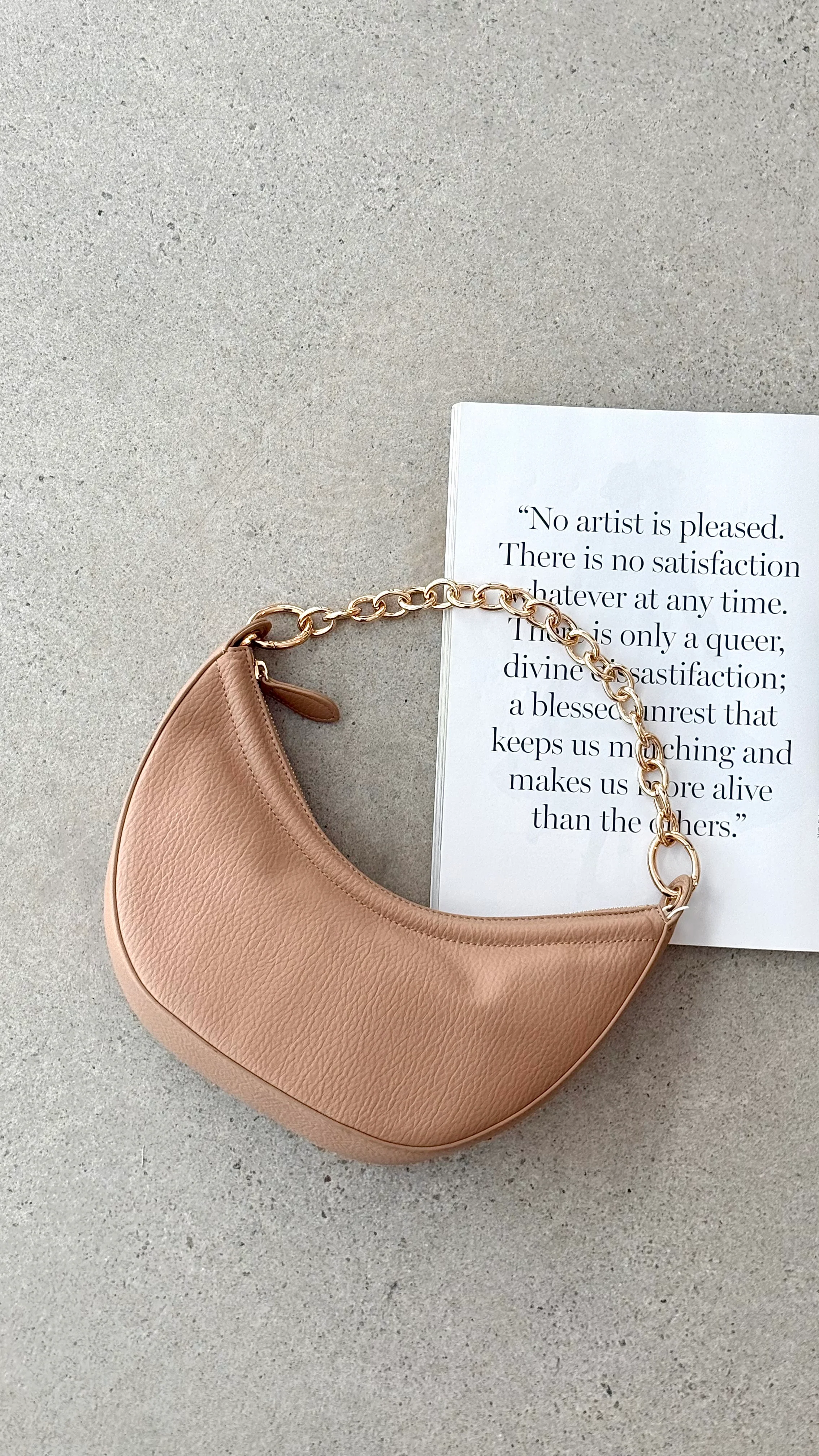 Harvie Handle Bag - Stone