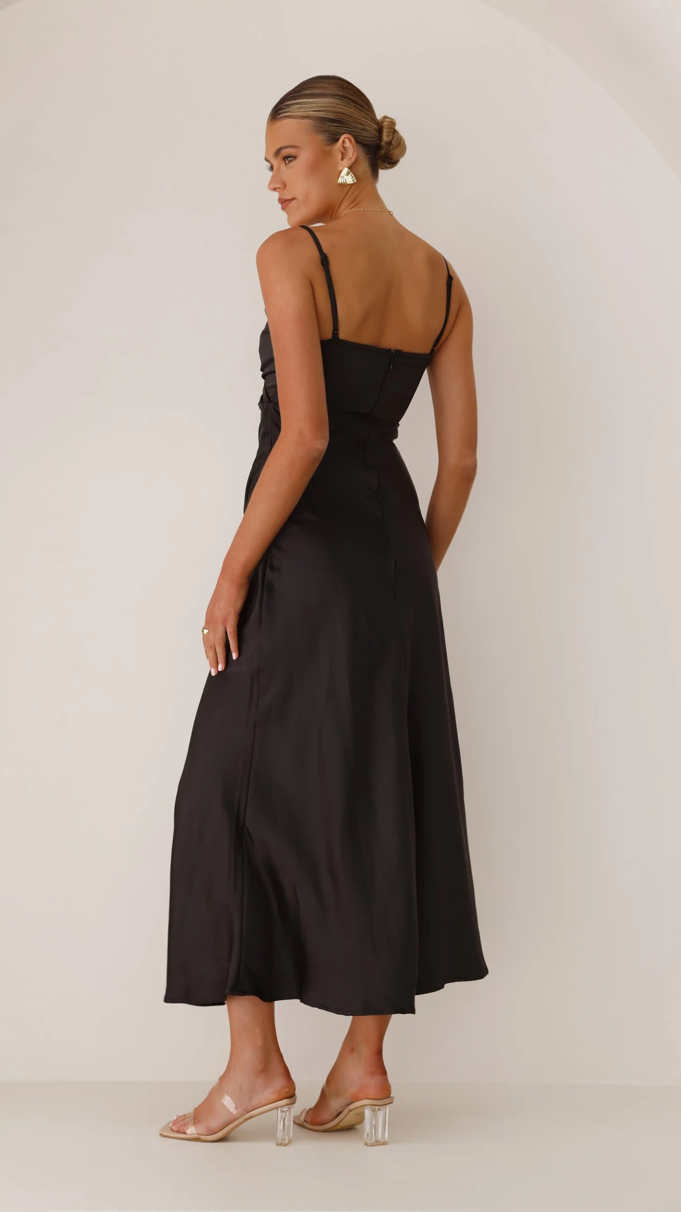 Elsa Midi Dress - Black