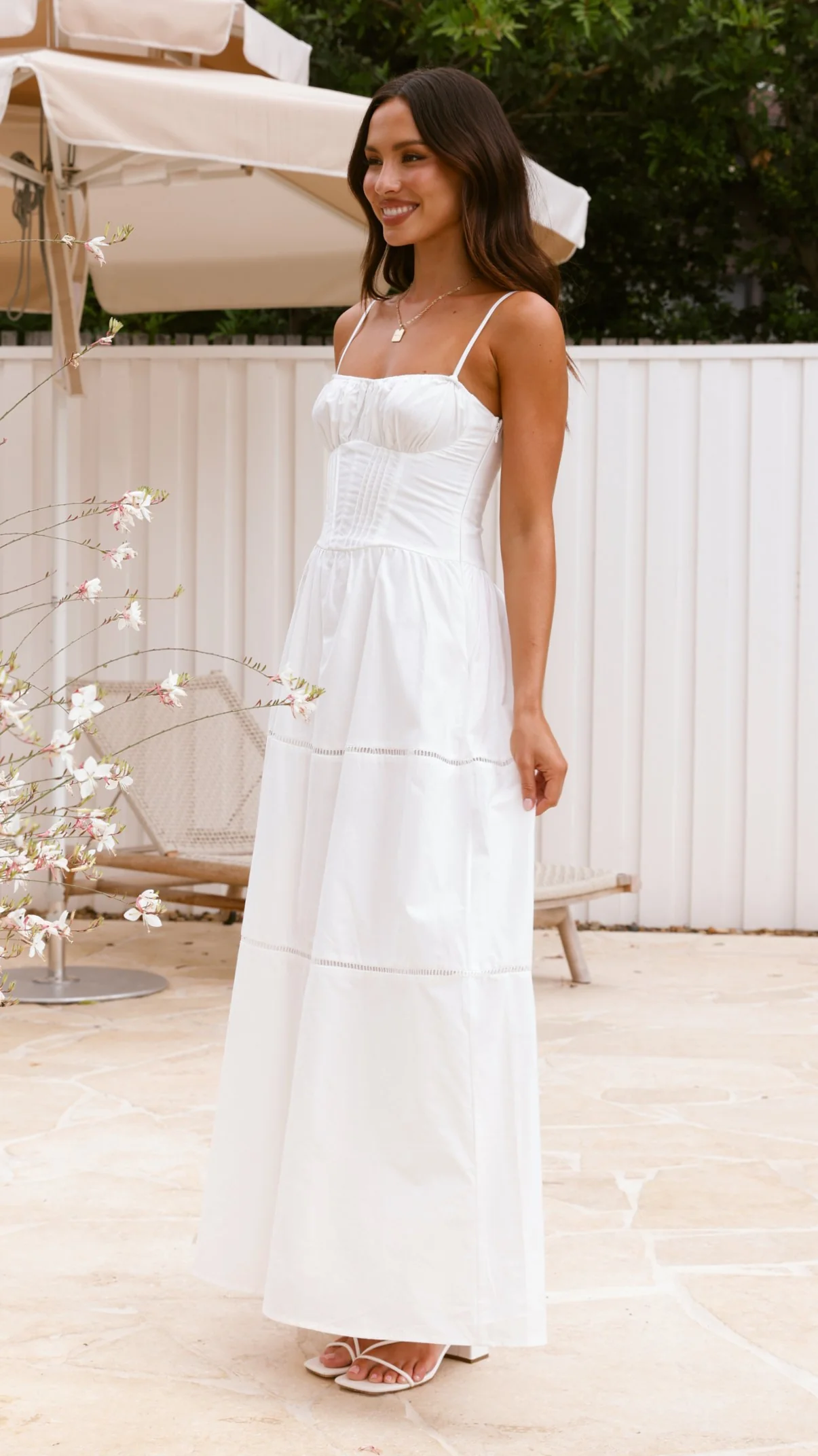 Isabella Maxi Dress - White