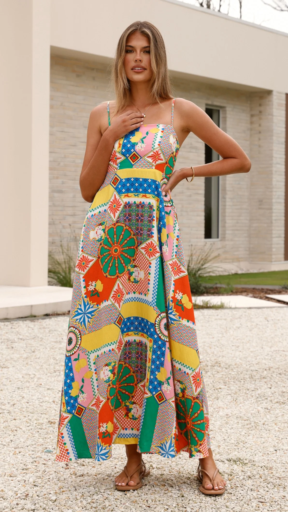 Jaylene Maxi Dress - Dazzle Print