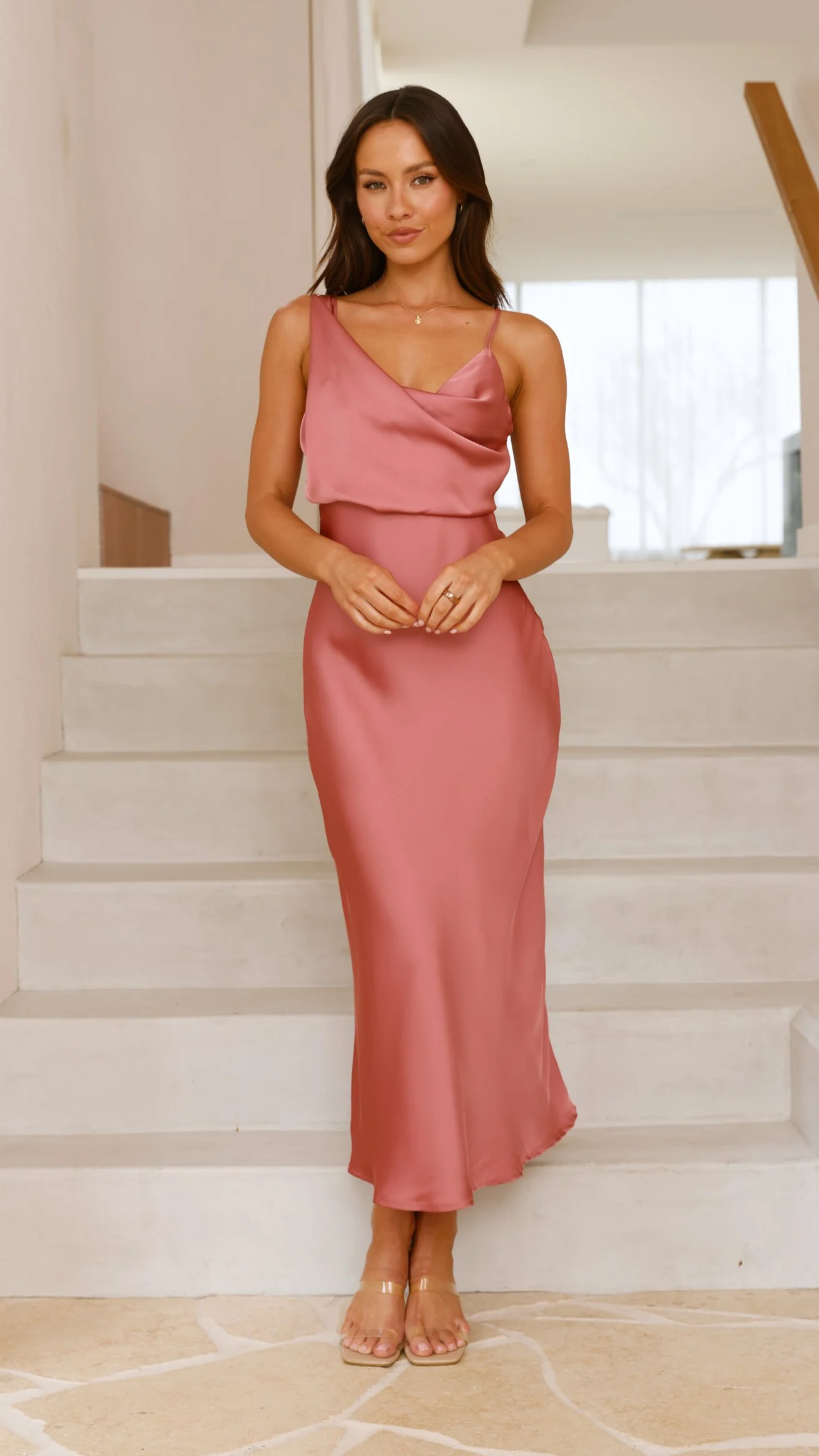 Audrey Maxi Dress - Baked Rose