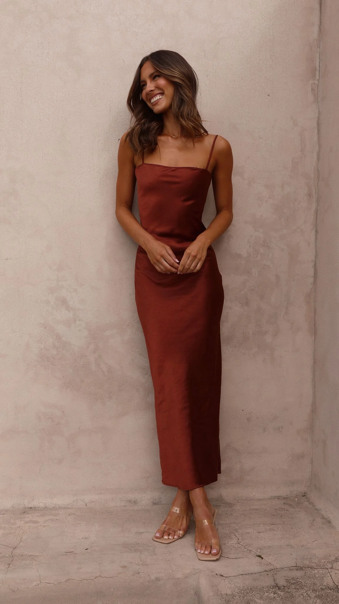 Keira Maxi Dress - Rust