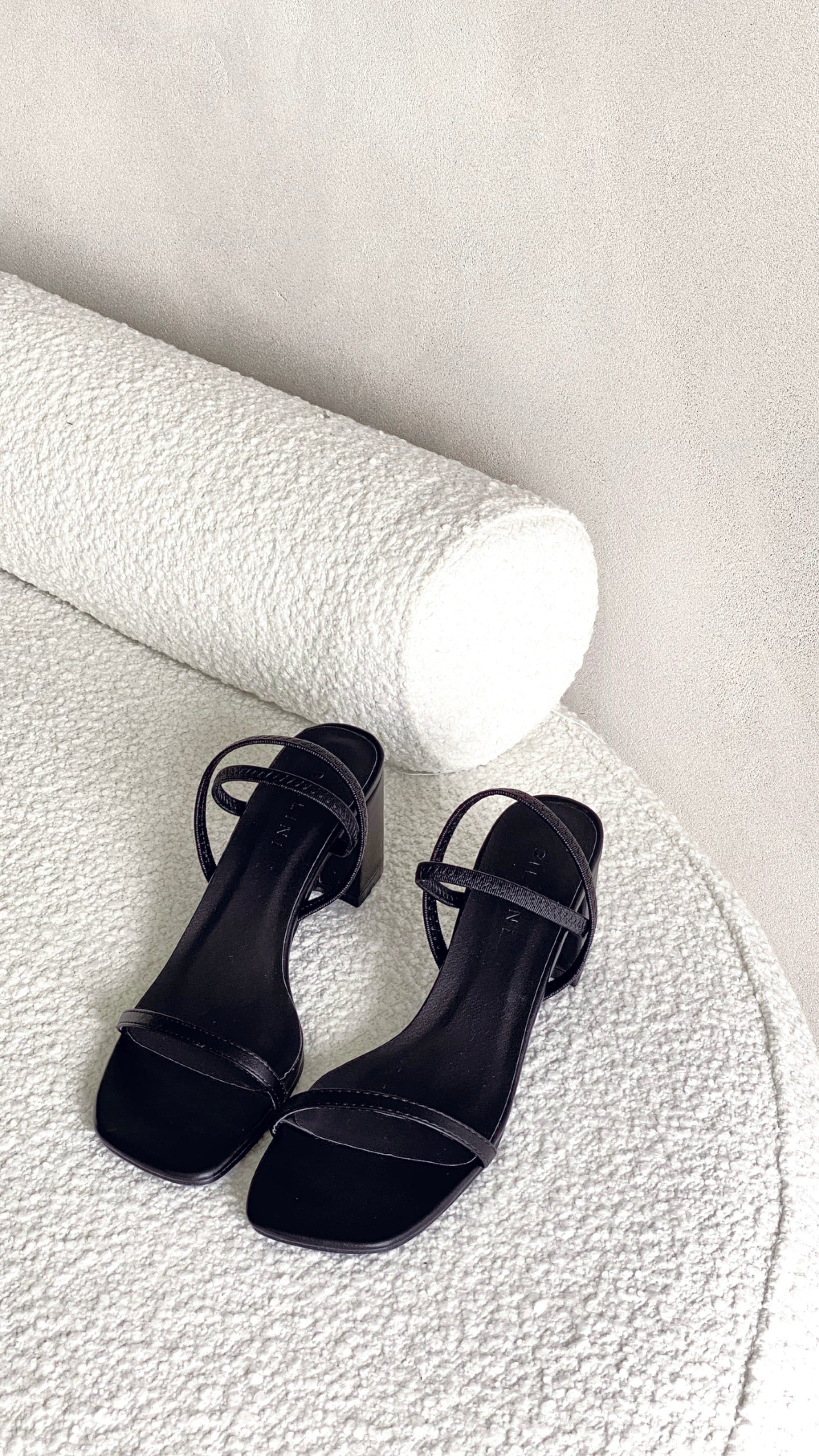 Balton Mule Heels - Black