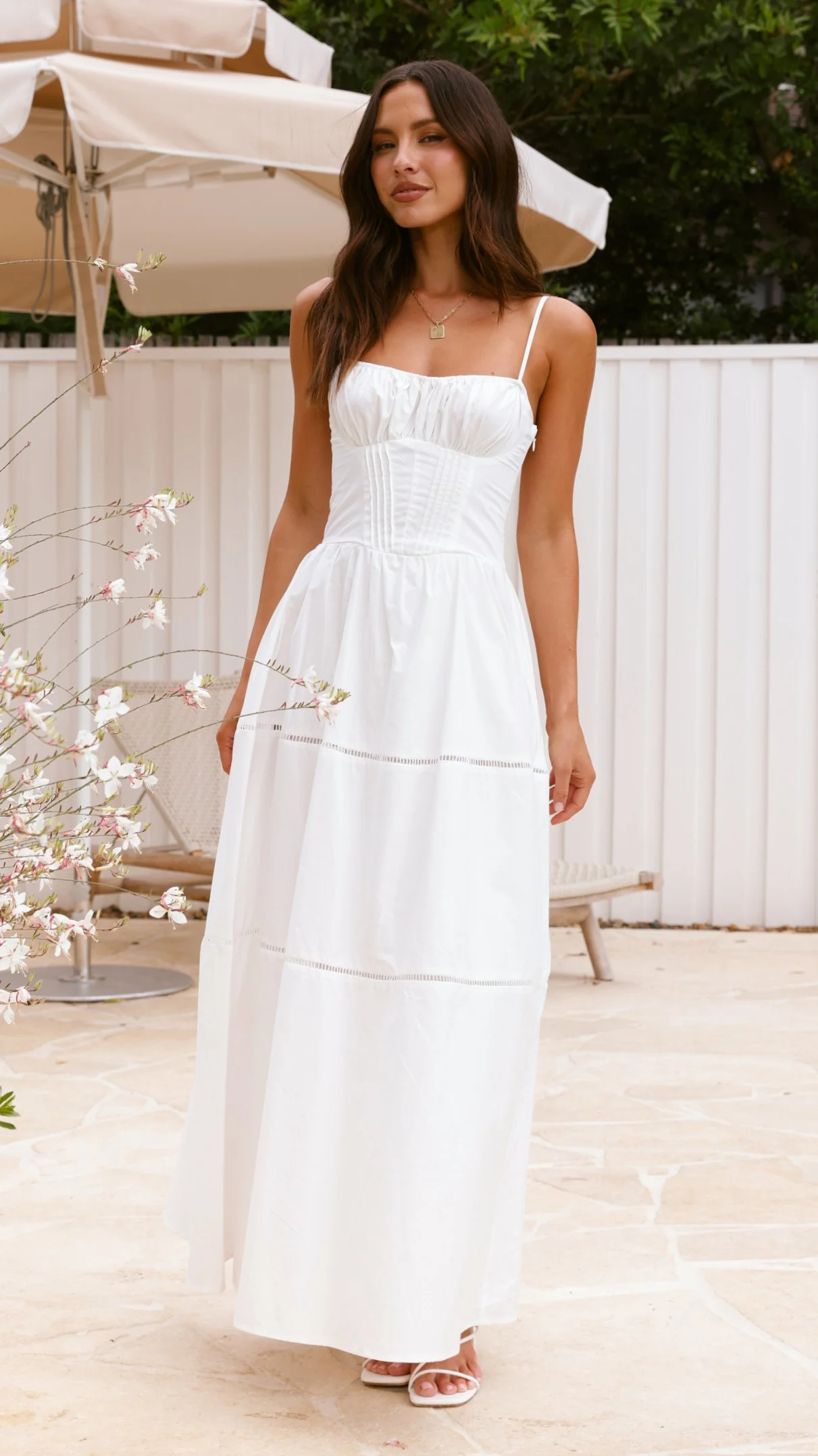 Isabella Maxi Dress - White