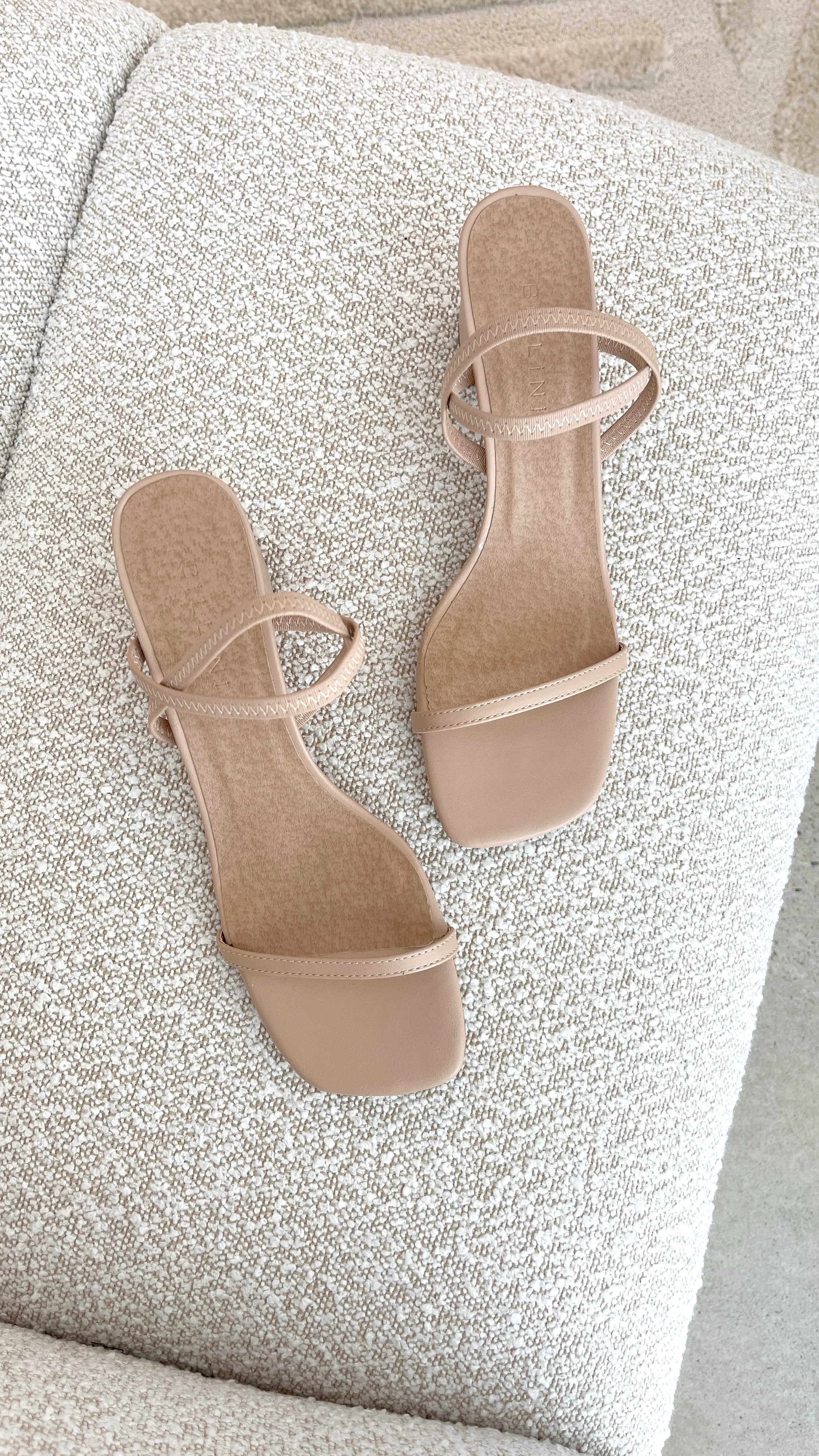 Balton Mule Heels - Nude