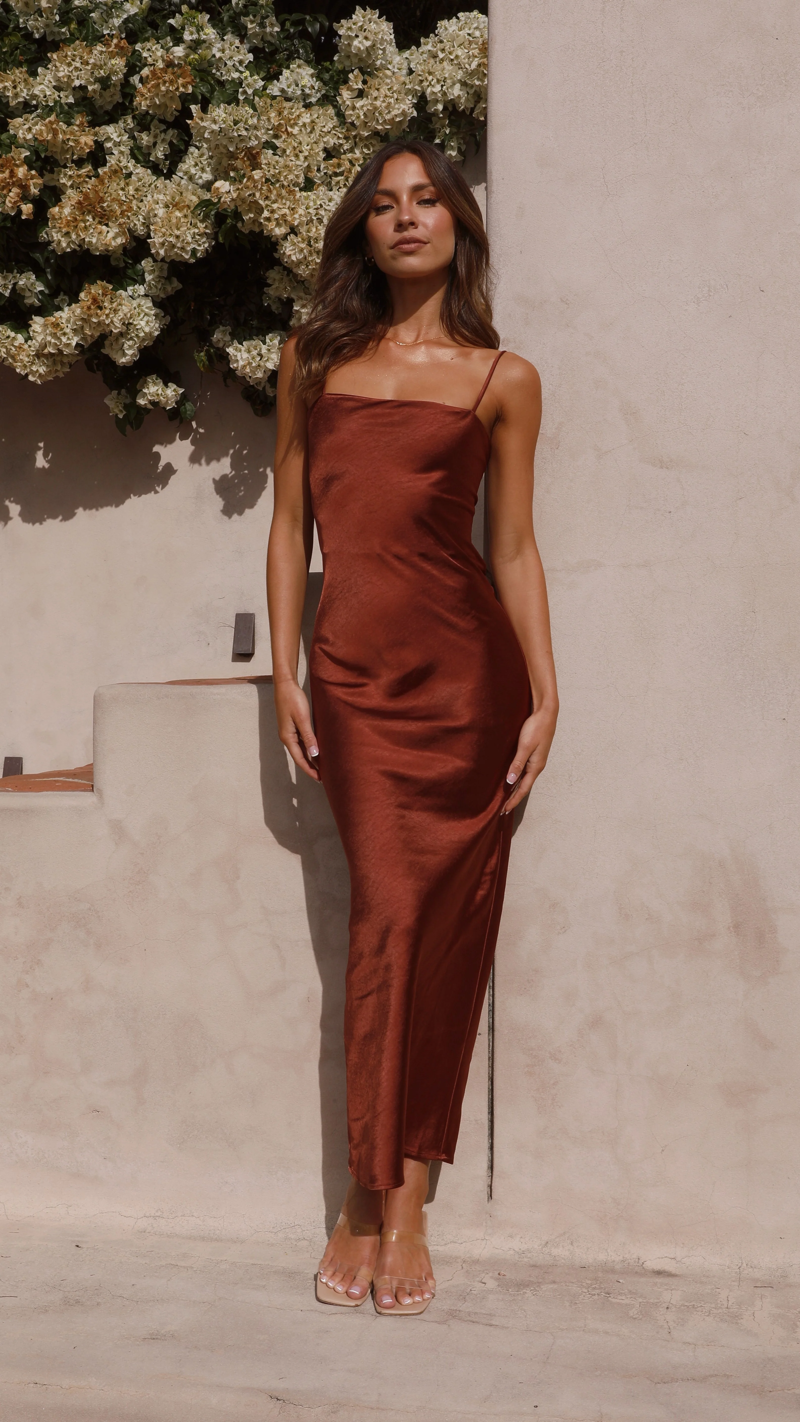 Keira Maxi Dress - Rust