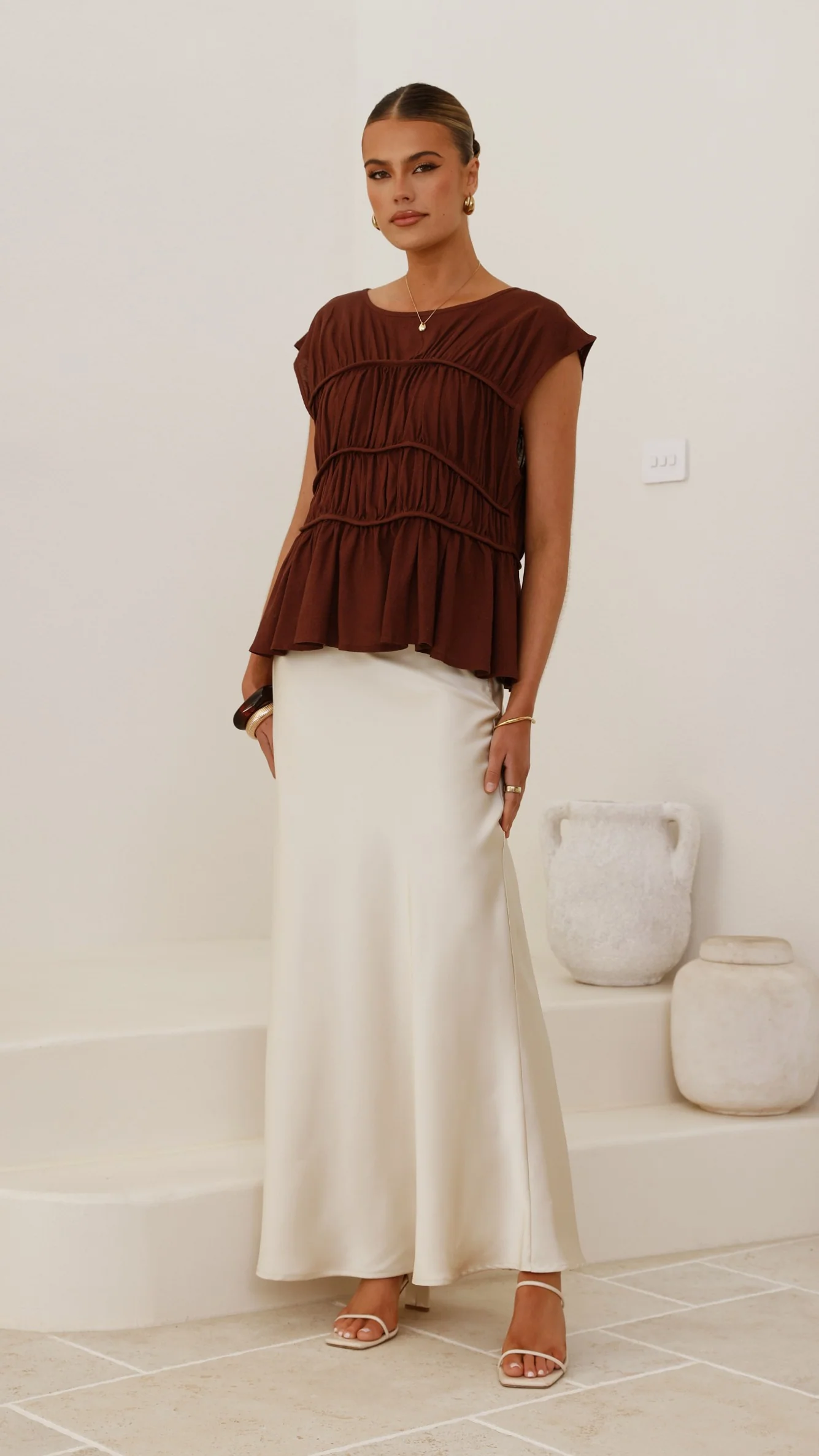 Evelyn Top - Chocolate