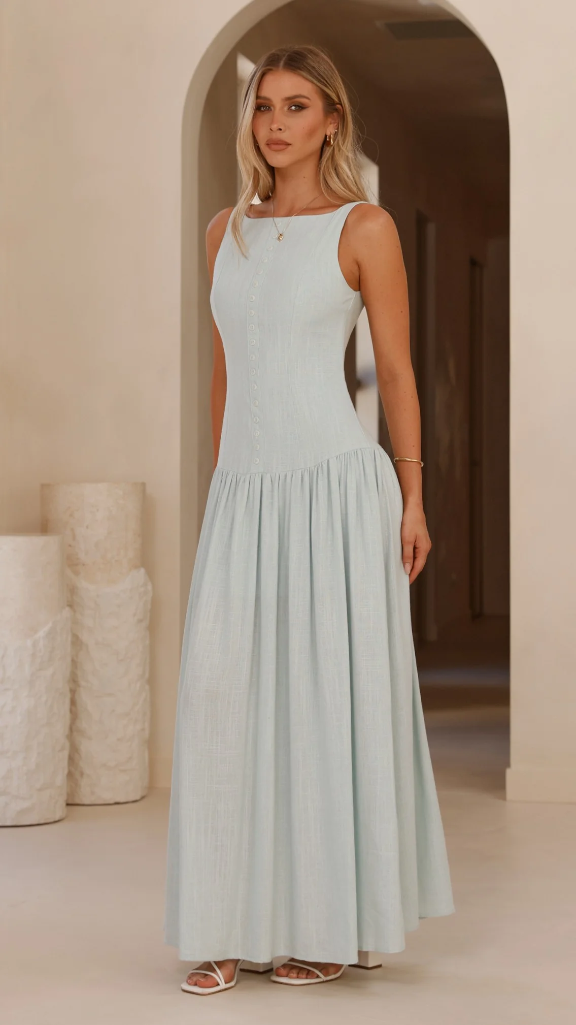 Kora Maxi Dress - Blue