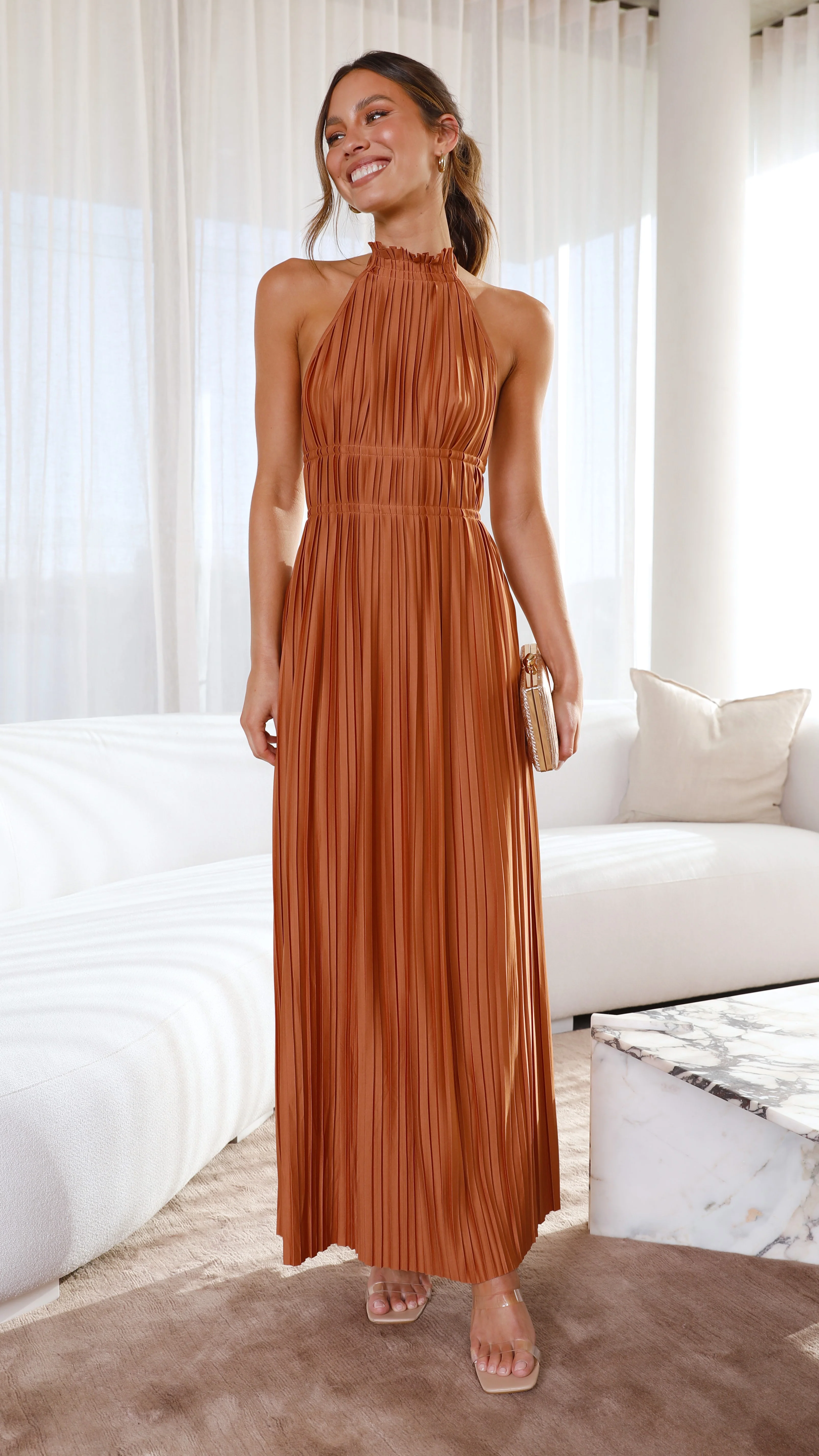 Frances Maxi Dress - Chocolate