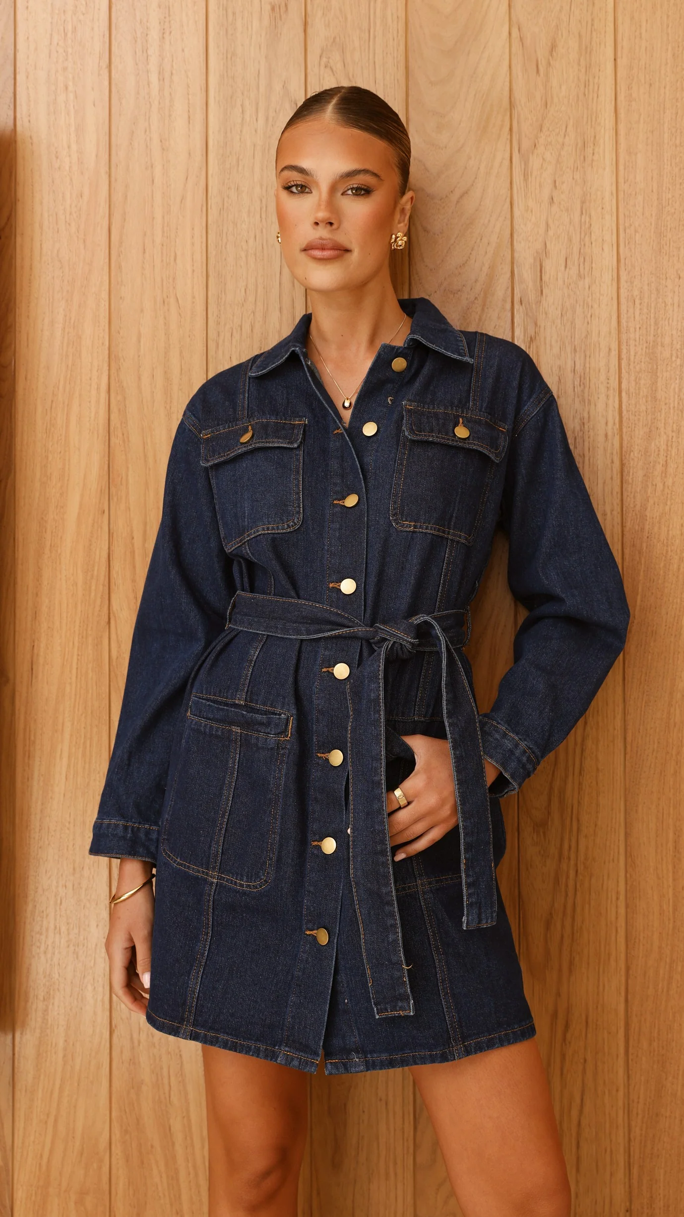 Kailas Mini Dress - Indigo Denim