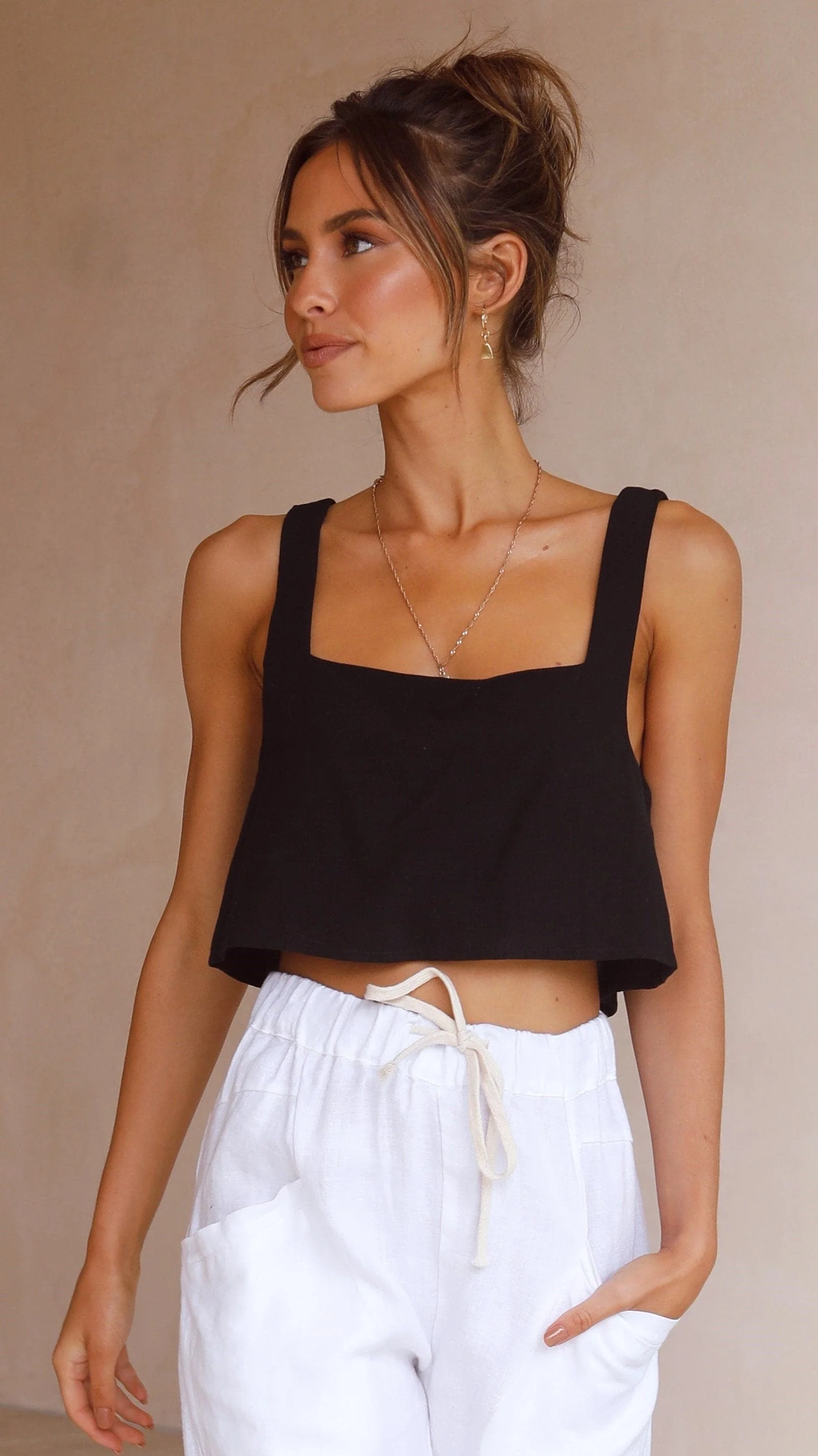 Estelle Crop - Black
