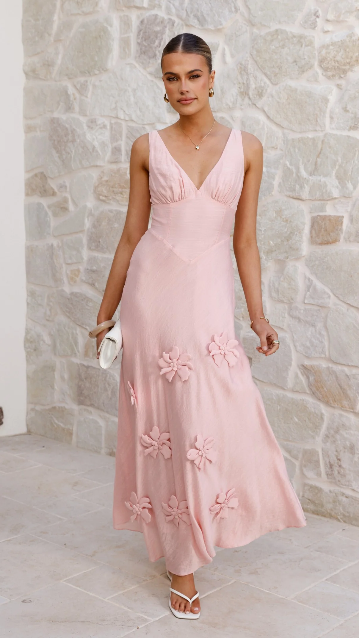 Lavara Maxi Dress - Pink