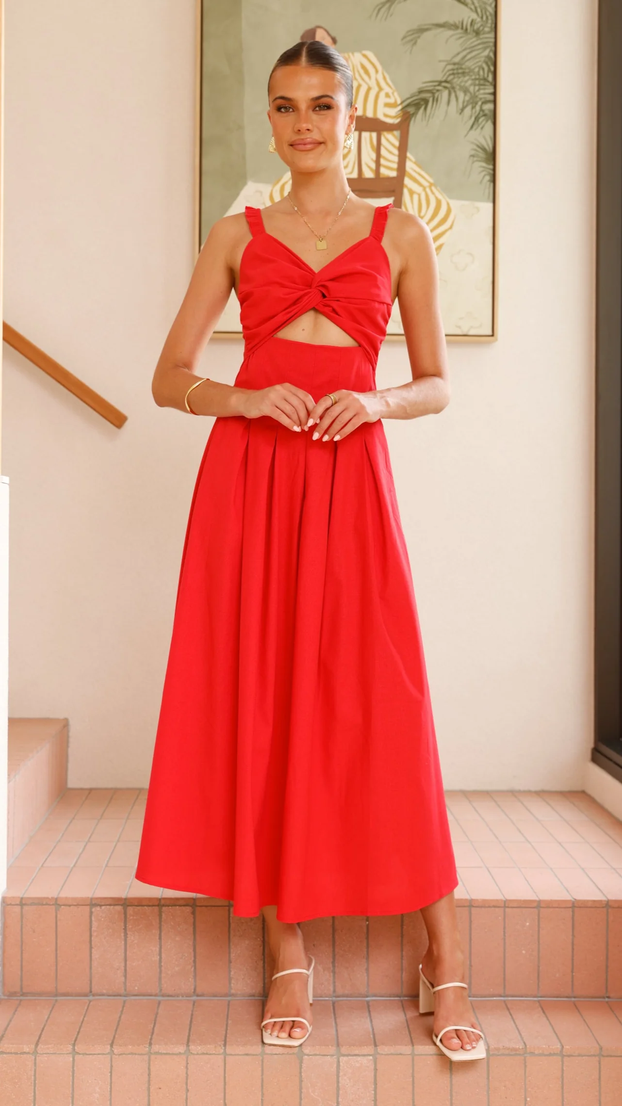 Bryce Maxi Dress - Red