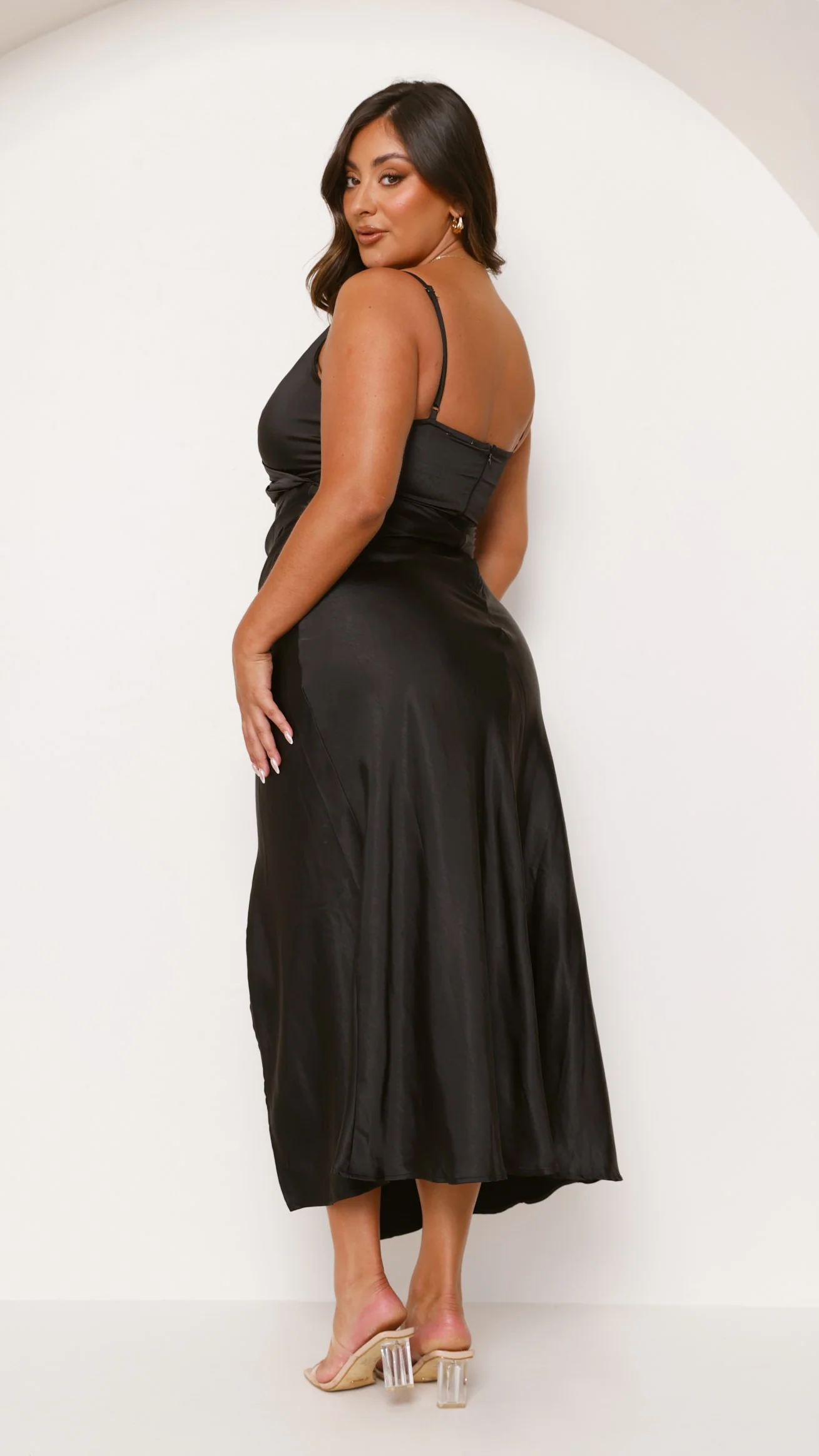 Elsa Midi Dress - Black