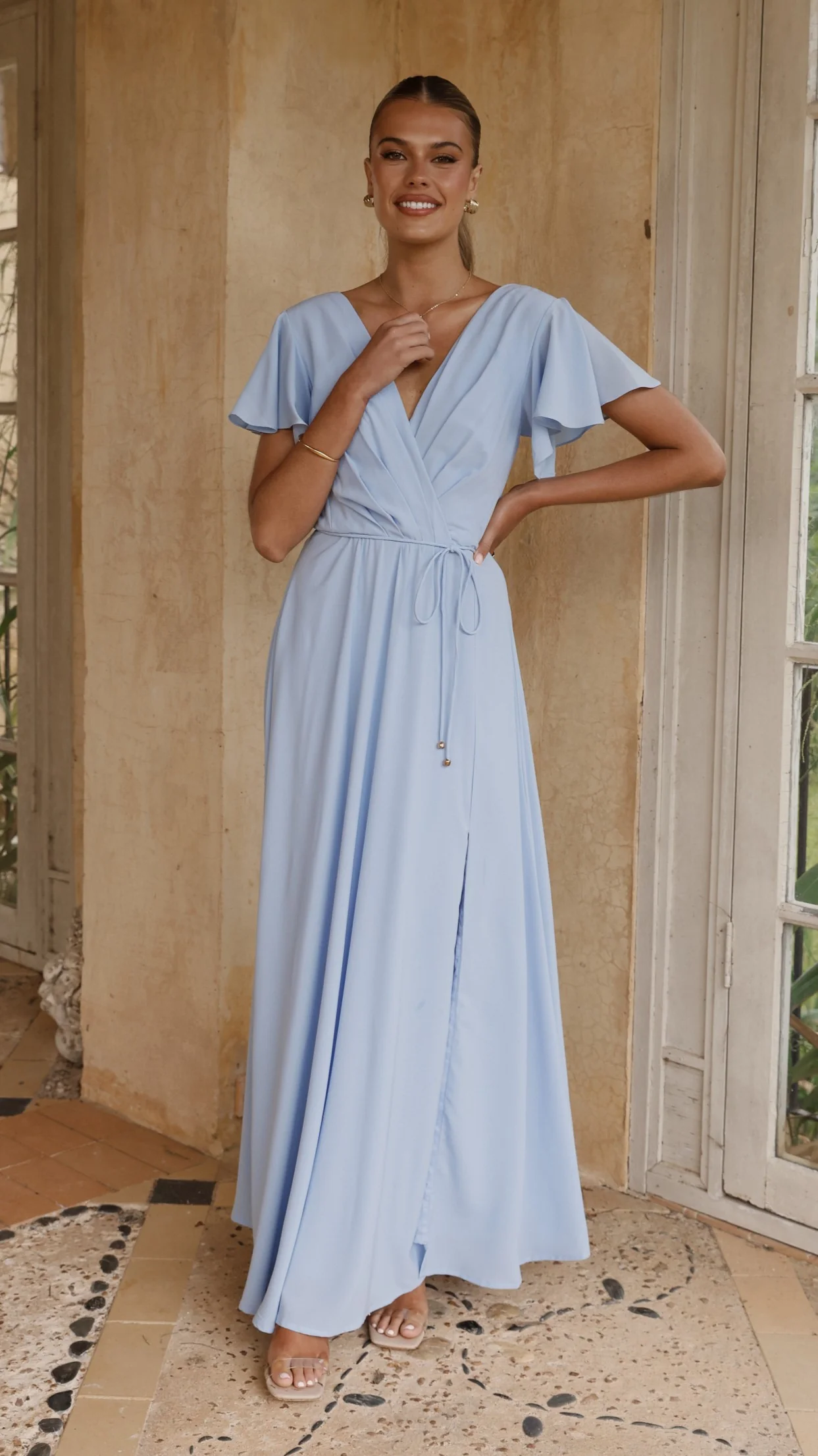 Charlize Maxi Dress - Blue