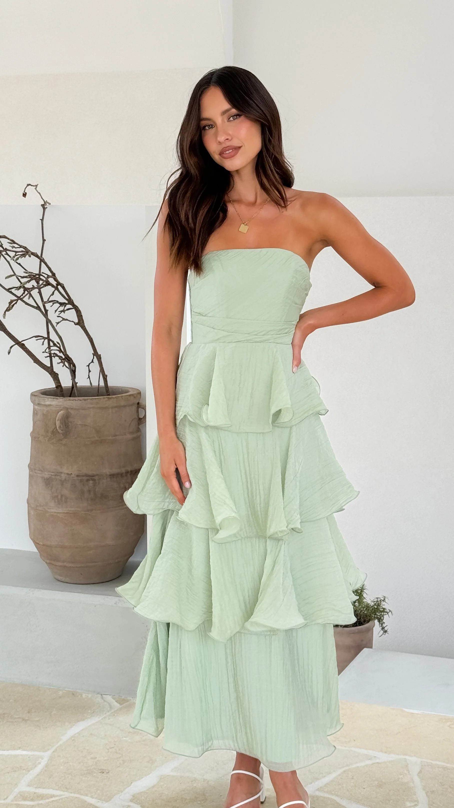 Lanica Maxi Dress - Sage