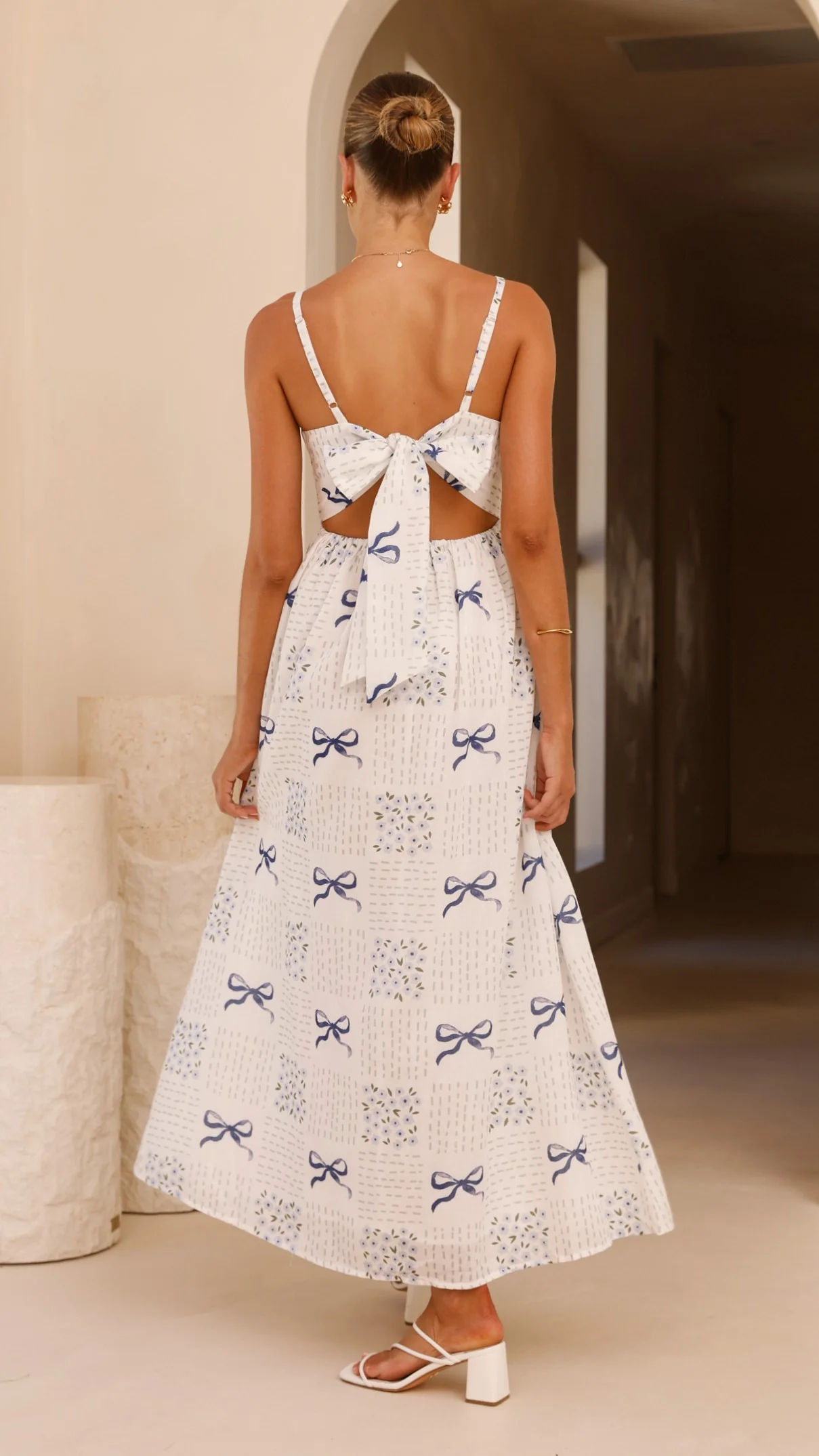 Georgina Maxi Dress - Sweet Bow Blue