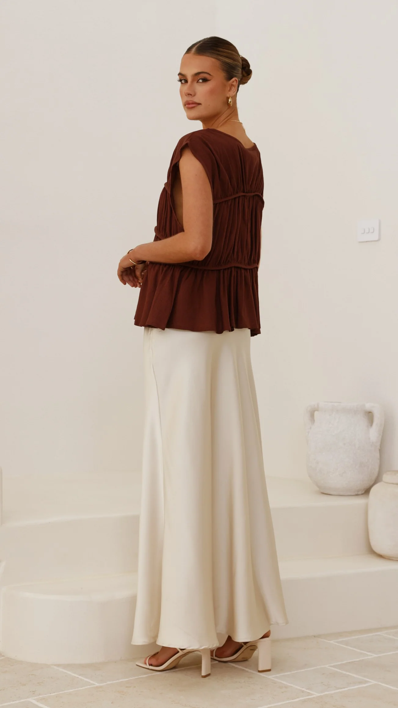 Evelyn Top - Chocolate