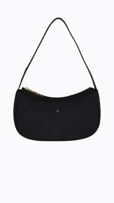 Dixiee Shoulder Bag - Black Suede