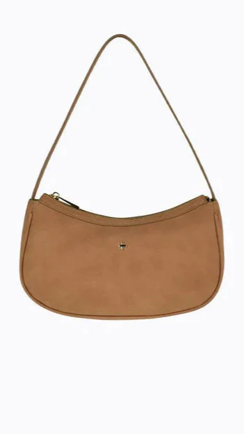 Dixiee Shoulder Bag - Tan Suede
