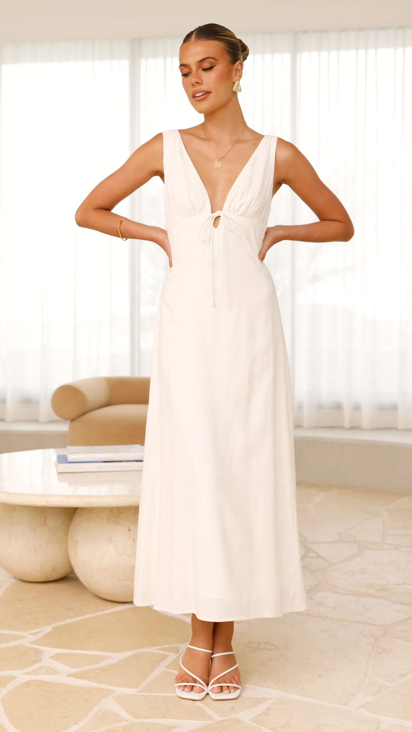 Kataryna Maxi Dress - White