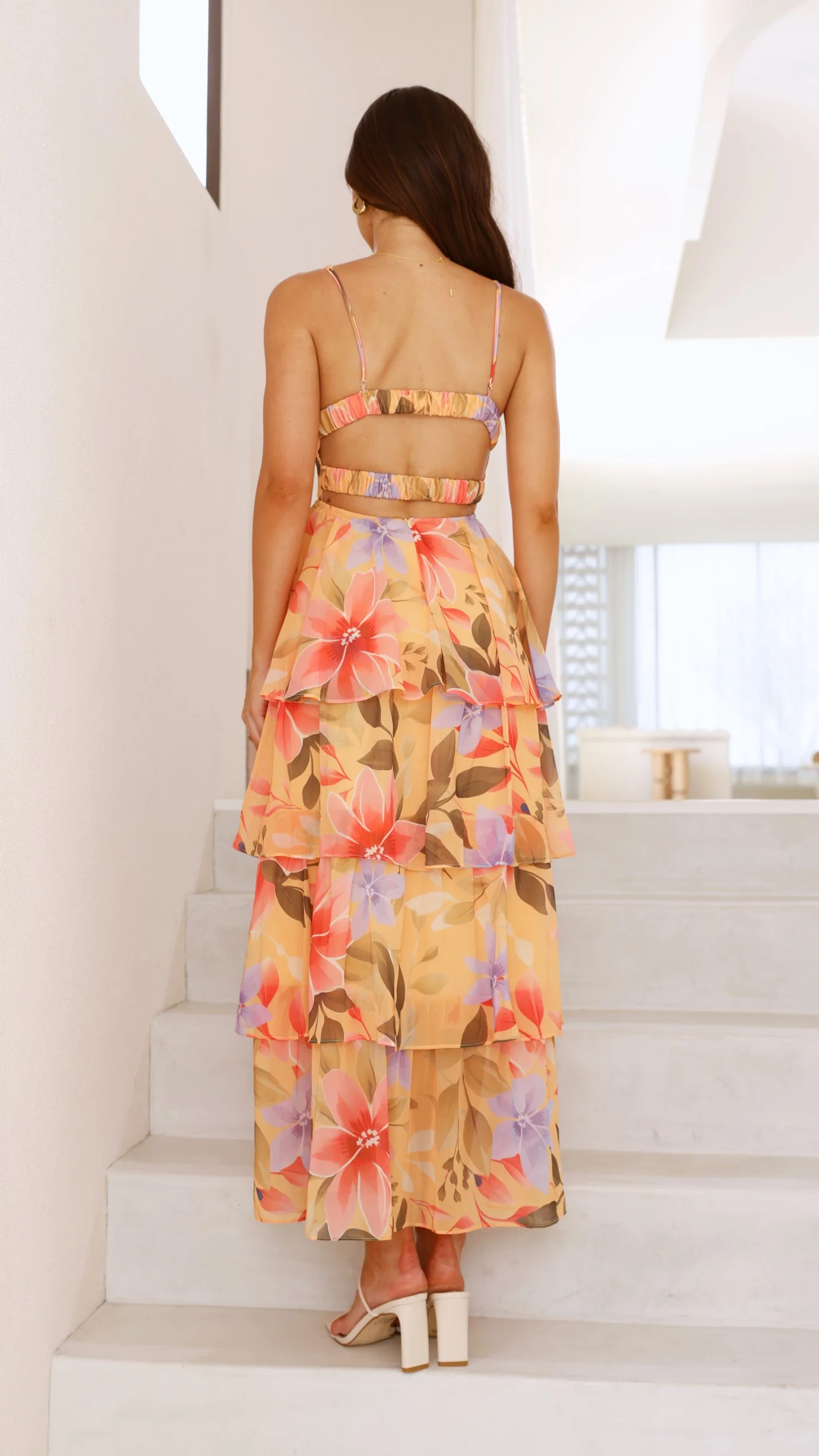 Kelli Maxi Dress - Yellow Floral