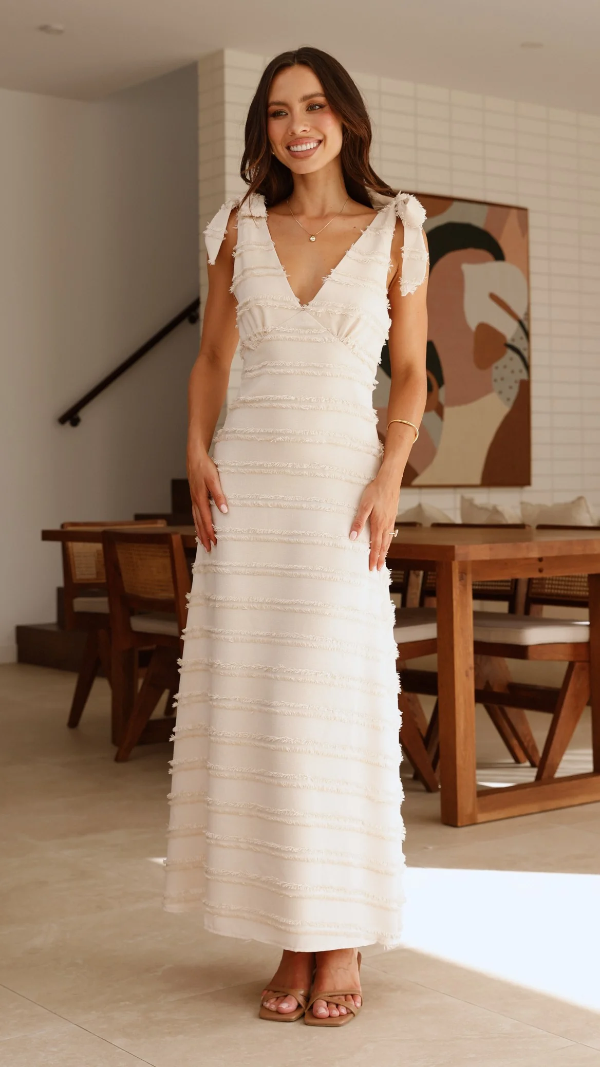 Dela Maxi Dress - Cream