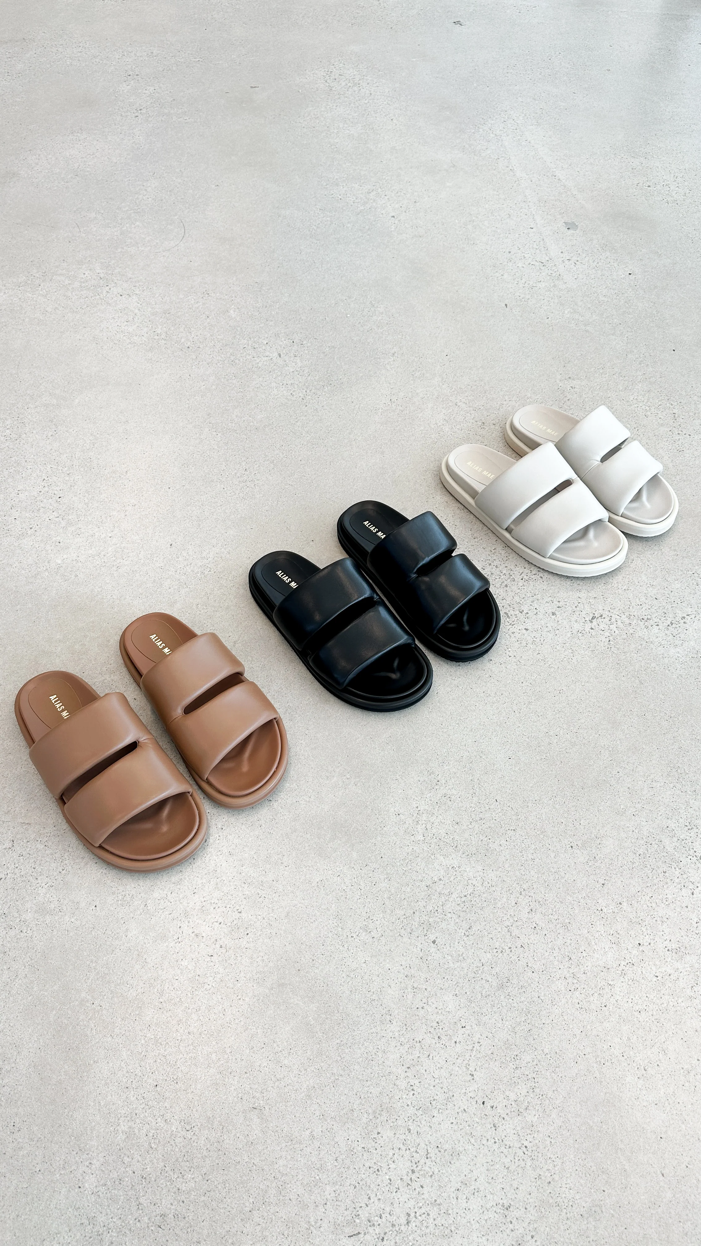 Alias Mae Dawn Slide - Black Leather